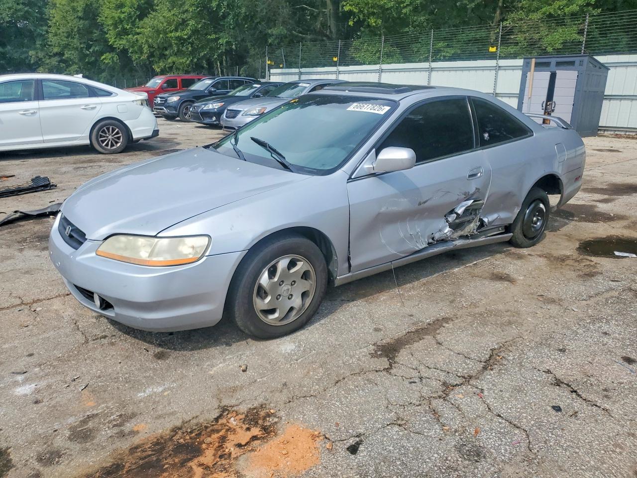 2000 Honda Accord Ex Silver vin: 1HGCG3273YA033828