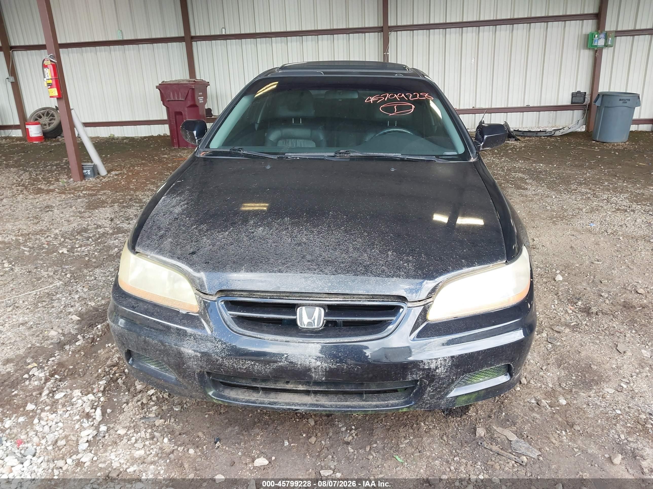2002 Honda Accord 2.3 Ex Black vin: 1HGCG32772A023908