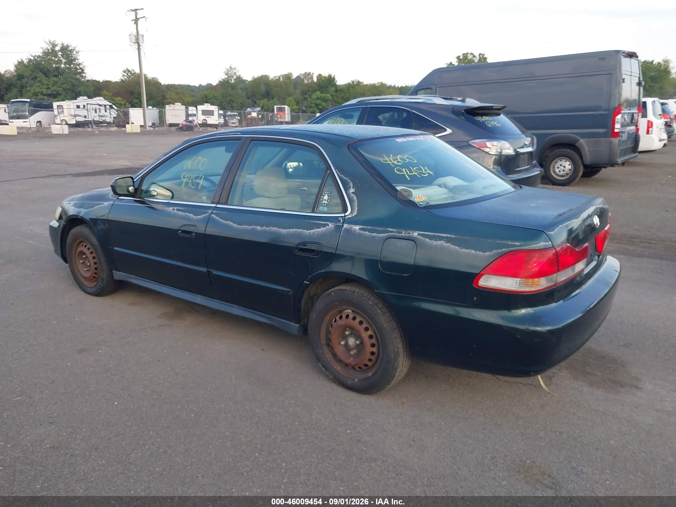 2001 Honda Accord 2.3 Lx Зеленый vin: 1HGCG55401A092273