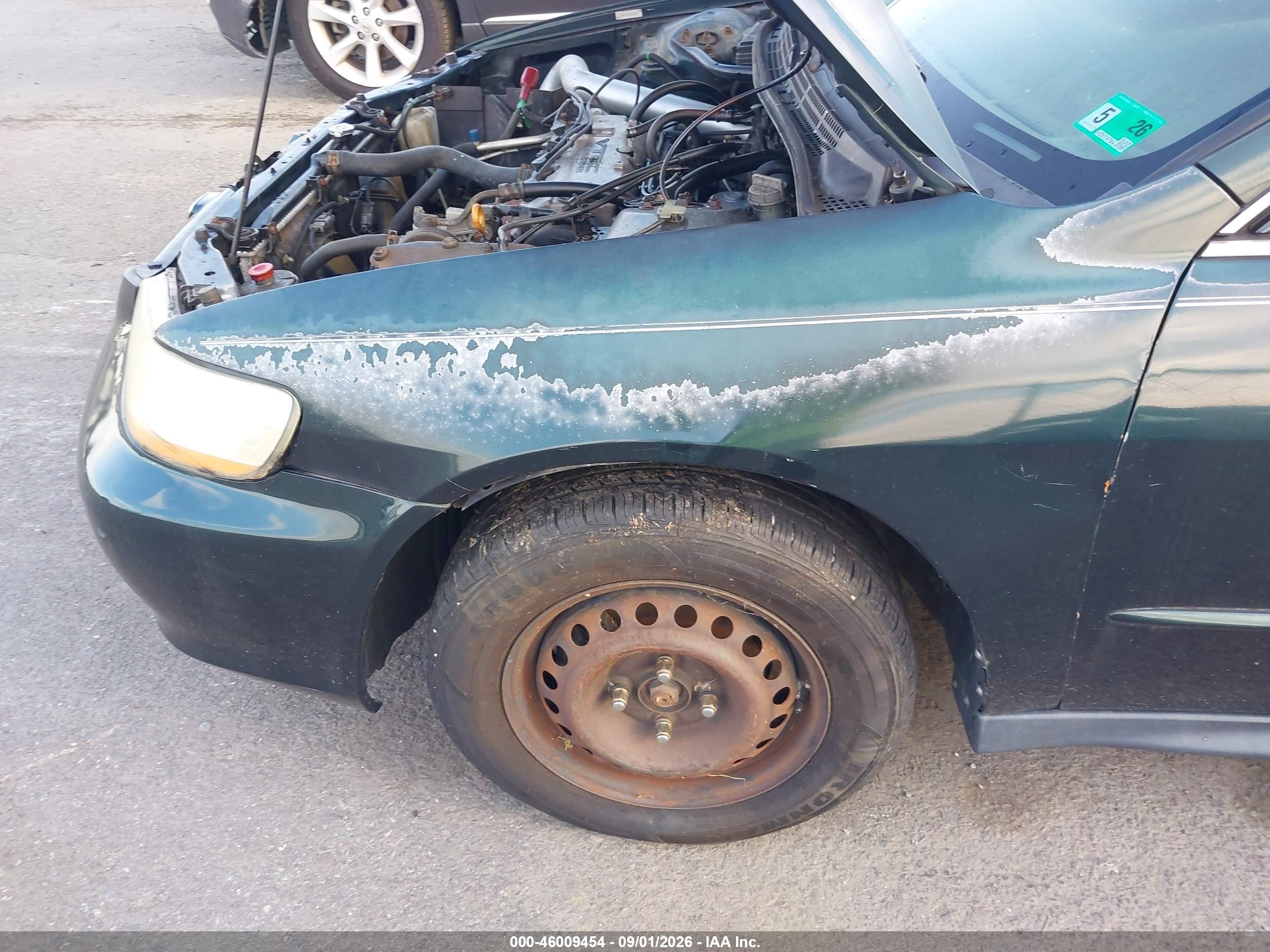 2001 Honda Accord 2.3 Lx Зеленый vin: 1HGCG55401A092273