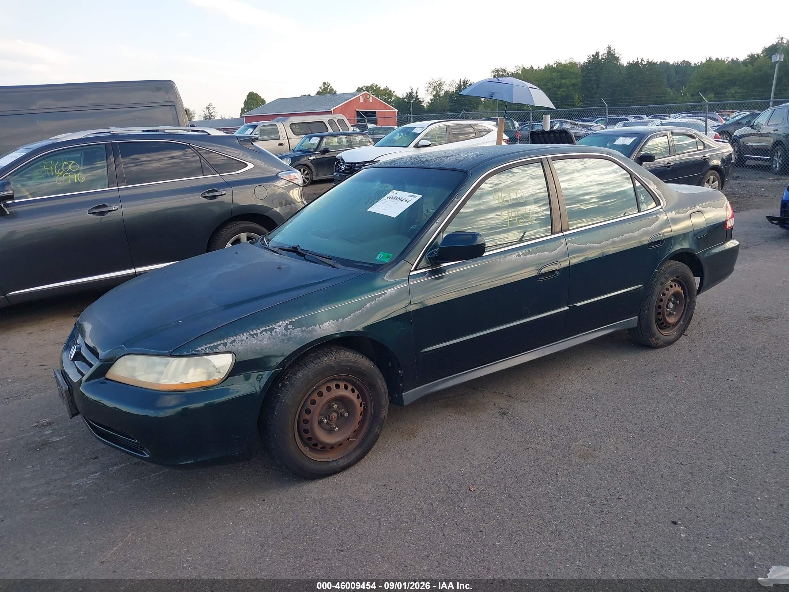 2001 Honda Accord 2.3 Lx Зеленый vin: 1HGCG55401A092273