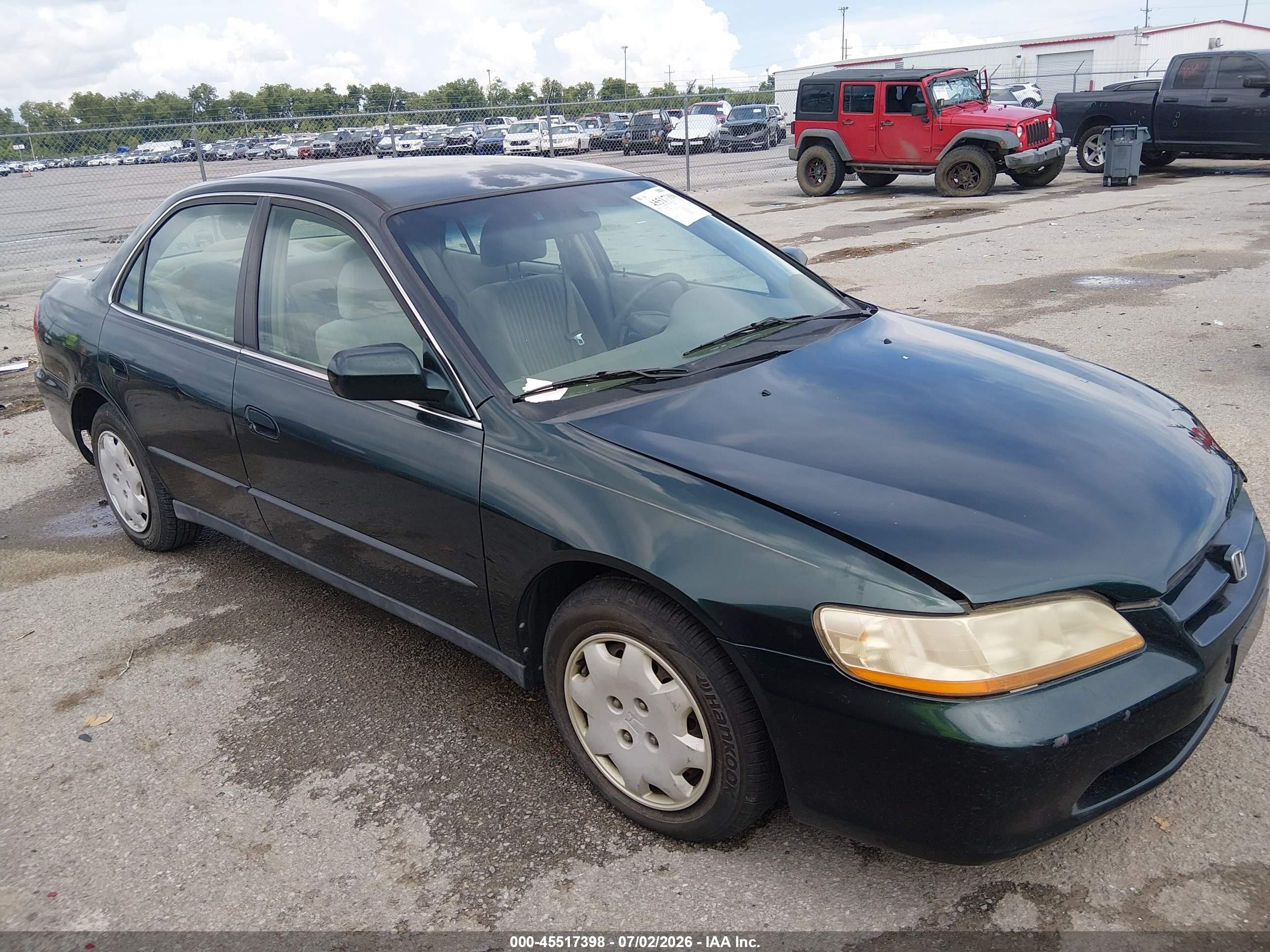 1998 Honda Accord Lx Green vin: 1HGCG5541WA089633