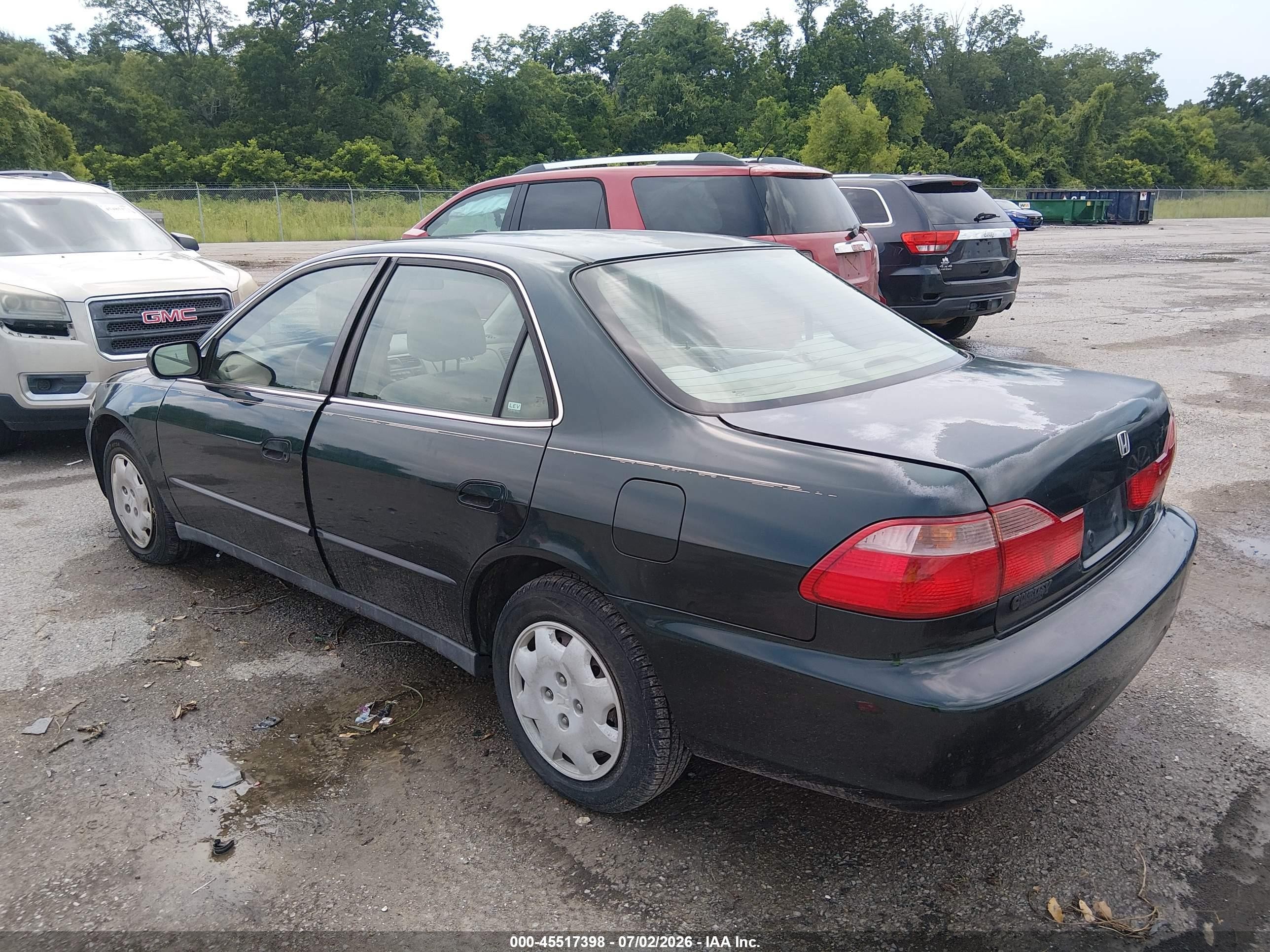 1998 Honda Accord Lx Green vin: 1HGCG5541WA089633