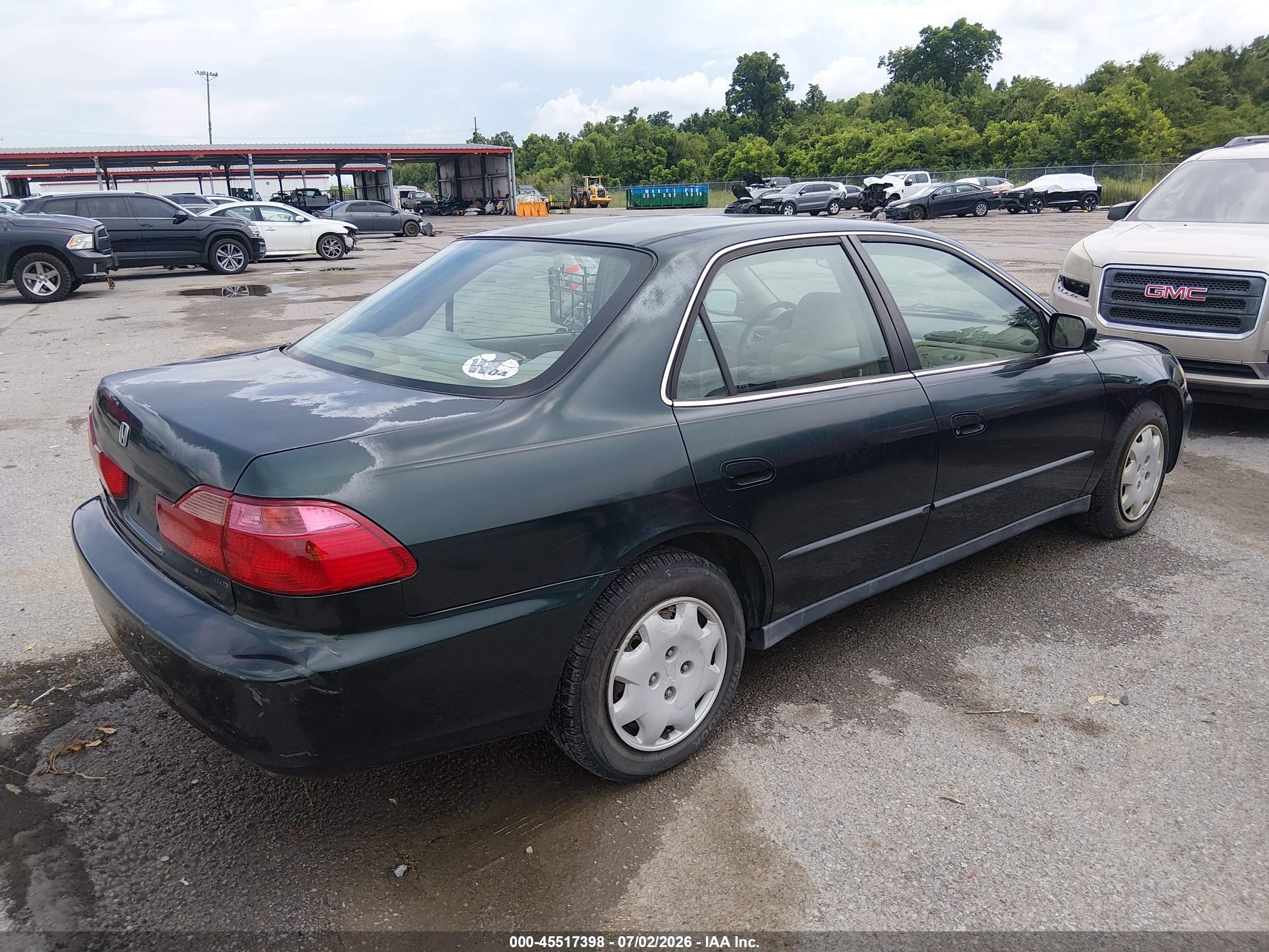 1998 Honda Accord Lx Green vin: 1HGCG5541WA089633