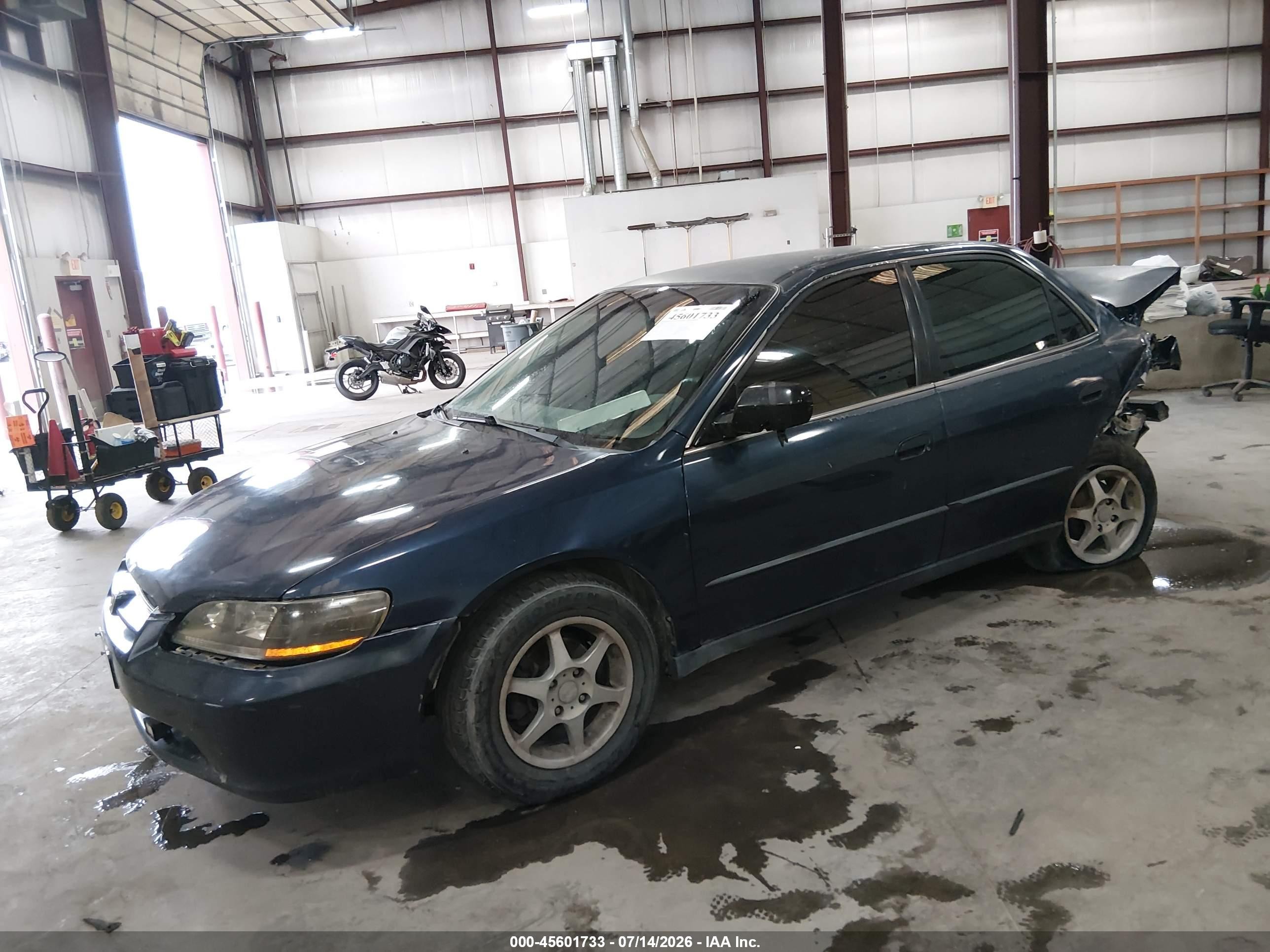 2000 Honda Accord 2.3 Lx Blue vin: 1HGCG554XYA046217