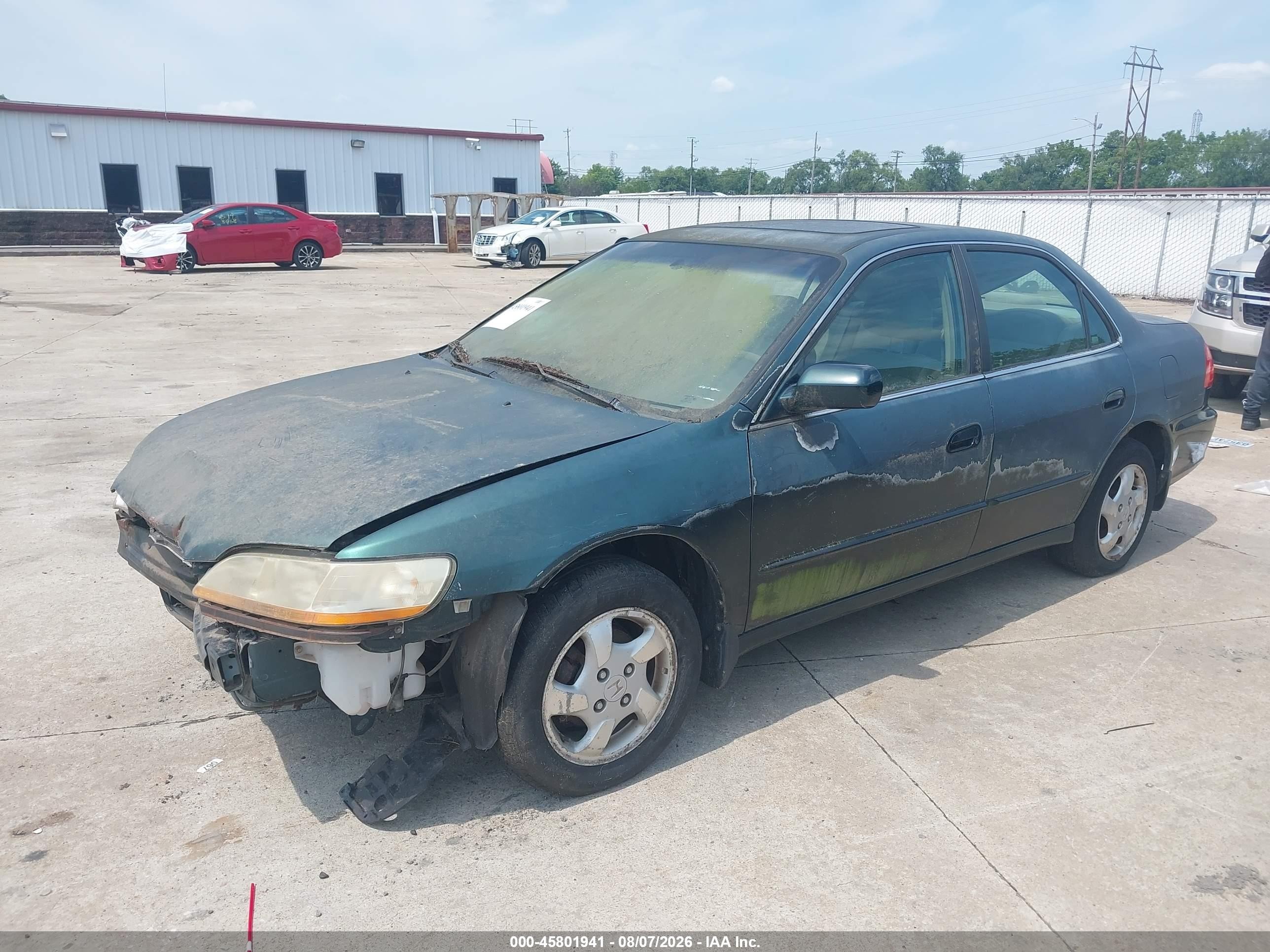 1998 Honda Accord Ex Green vin: 1HGCG5550WA076414