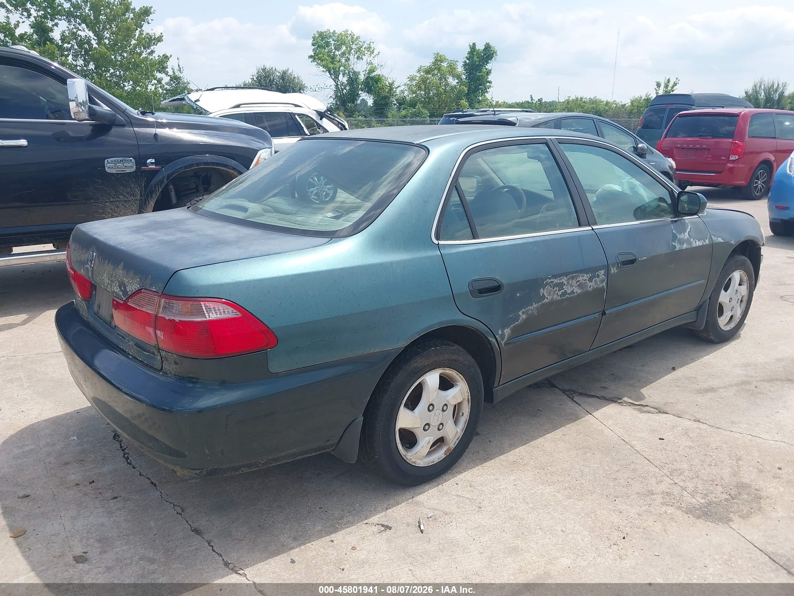 1998 Honda Accord Ex Green vin: 1HGCG5550WA076414