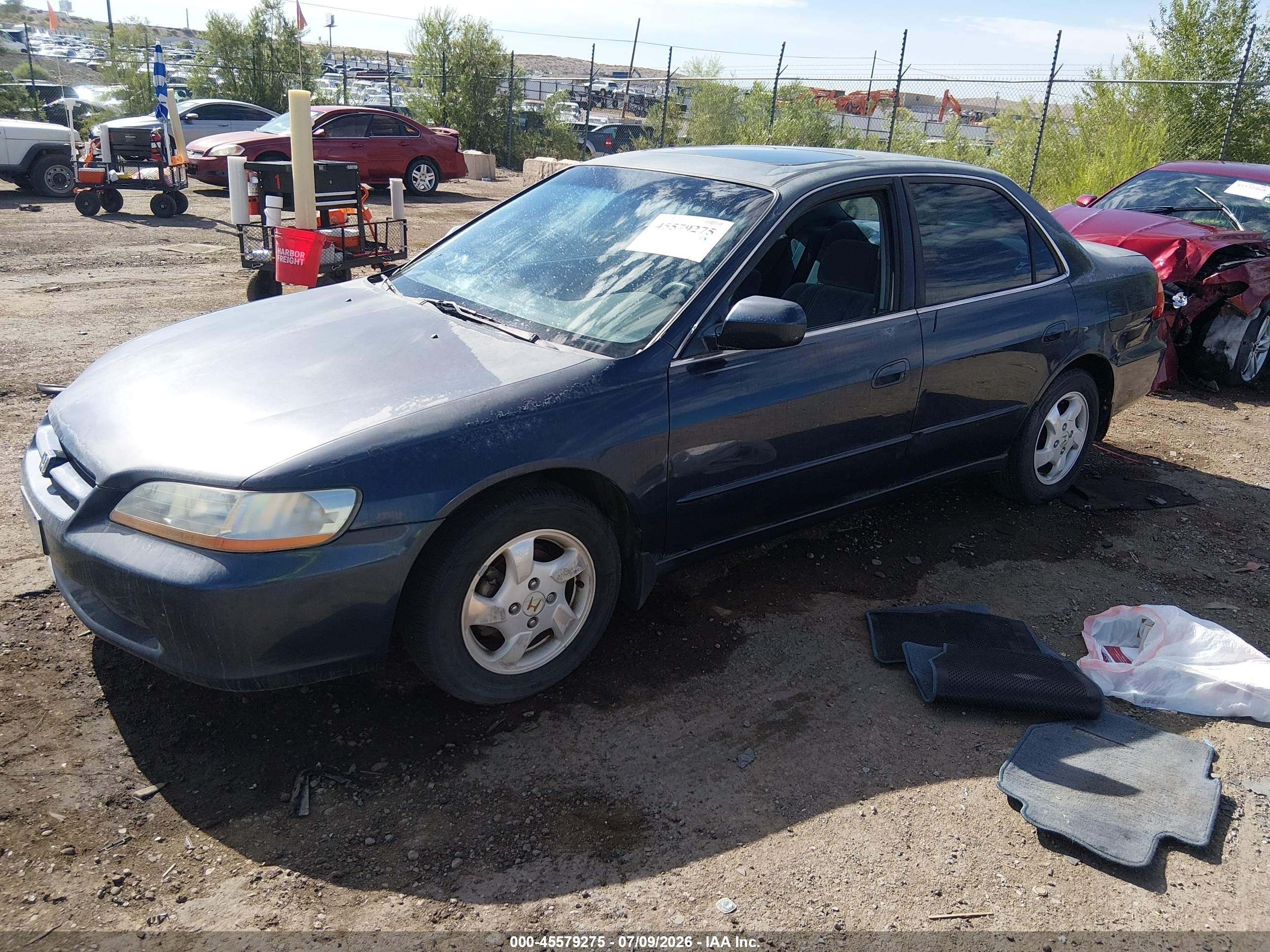 1999 Honda Accord Ex Blue vin: 1HGCG5555XA057181