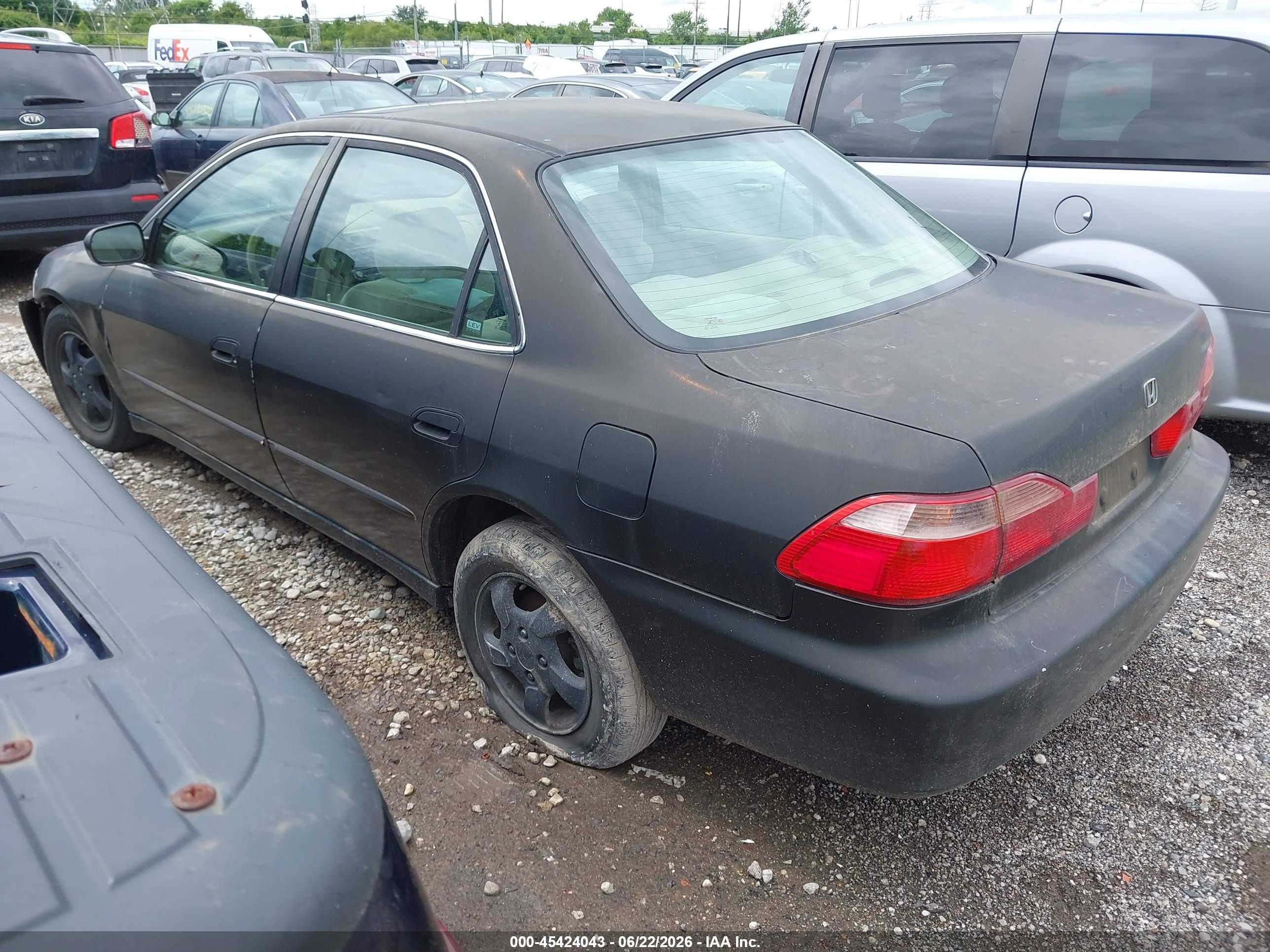 1998 Honda Accord Ex Black vin: 1HGCG5557WA236952