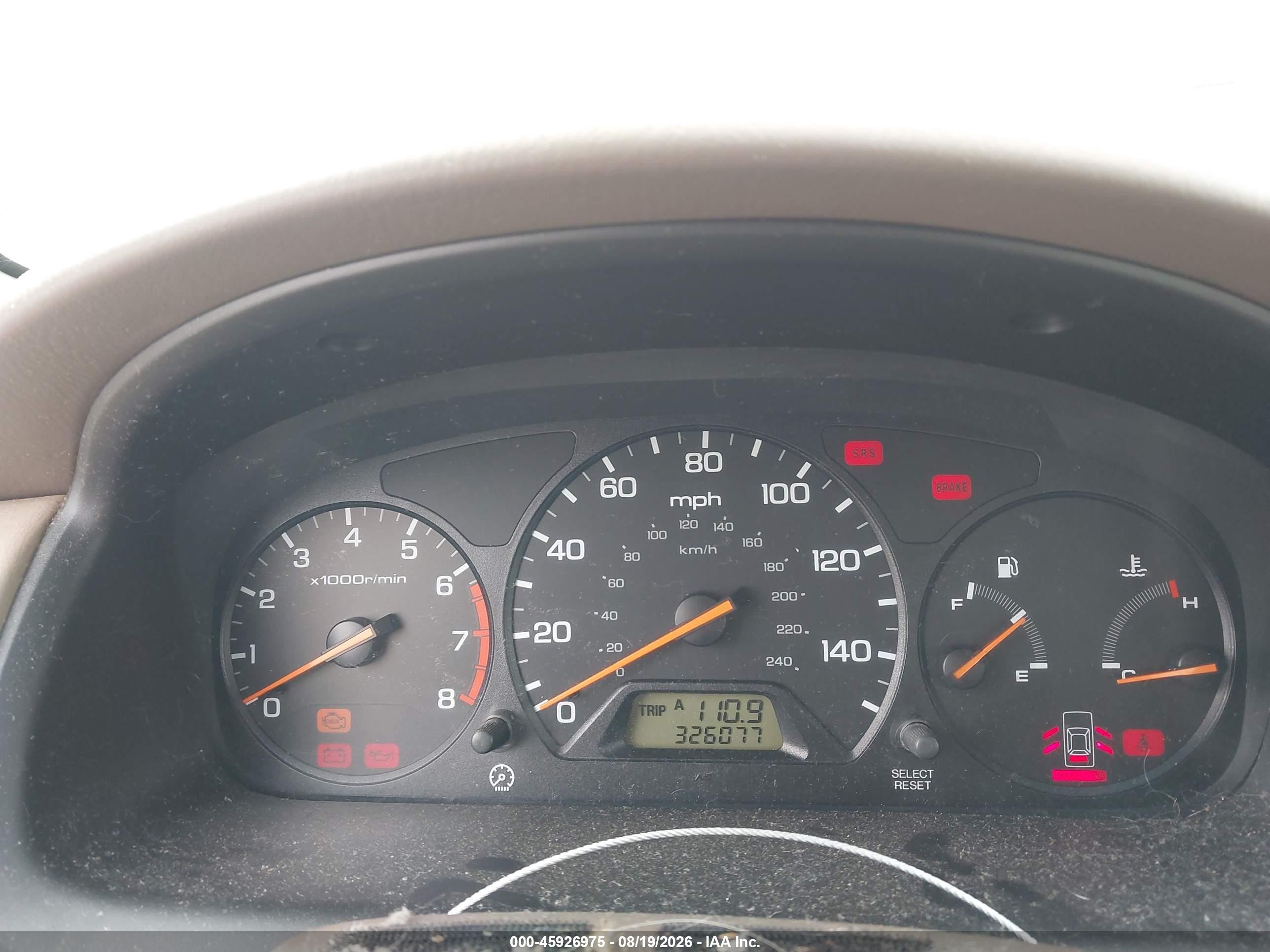 1998 Honda Accord Ex Gray vin: 1HGCG5558WA138772