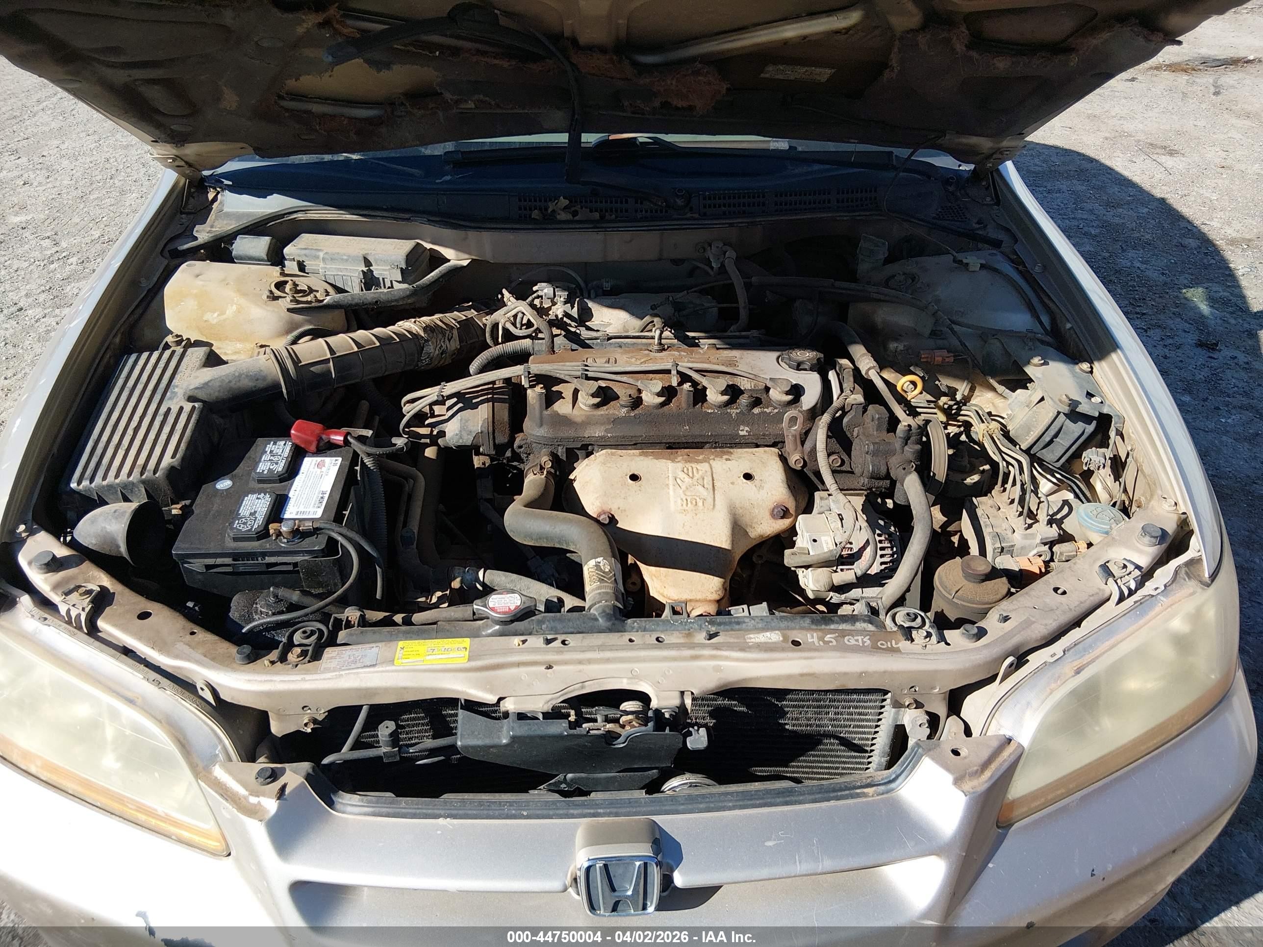 2000 Honda Accord 2.3 Ex Gold vin: 1HGCG5559YA051613