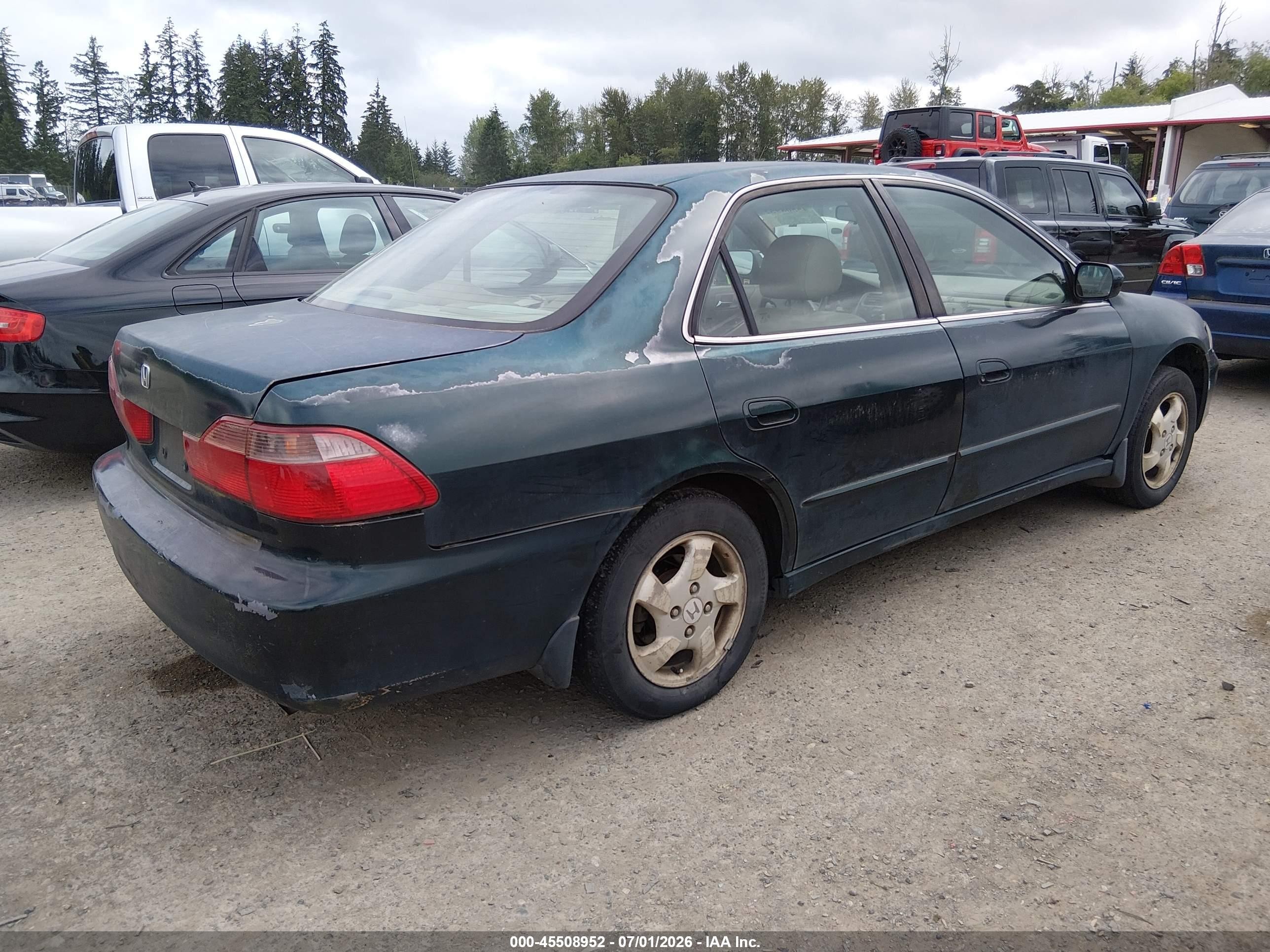 1998 Honda Accord Ex Green vin: 1HGCG555XWA261361