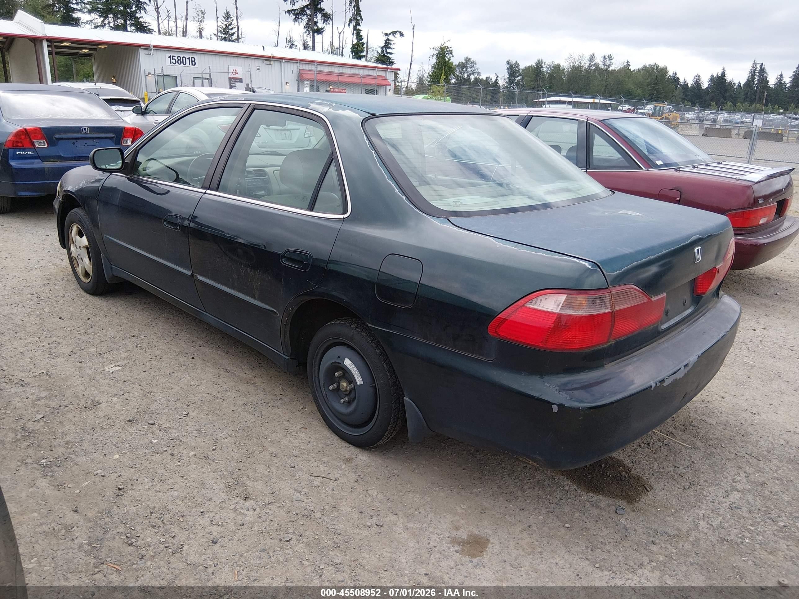 1998 Honda Accord Ex Green vin: 1HGCG555XWA261361