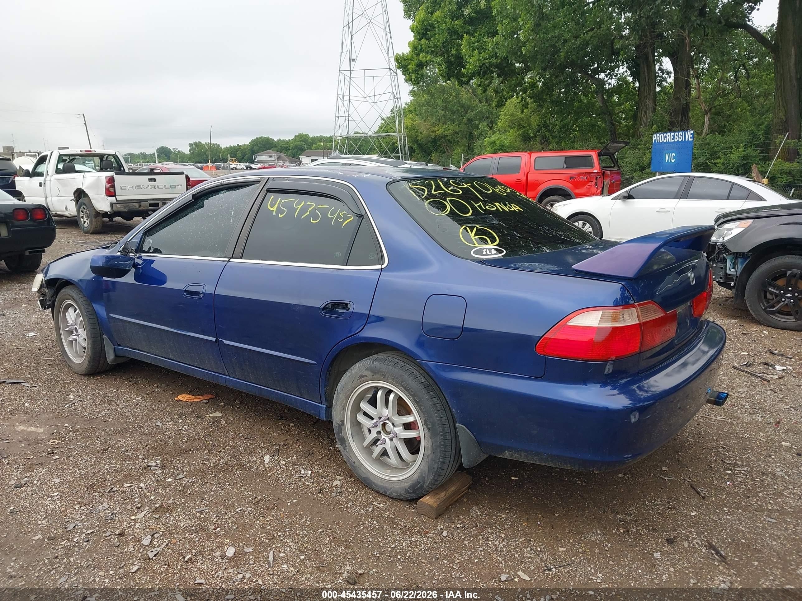 2000 Honda Accord 2.3 Ex Blue vin: 1HGCG555XYA096270