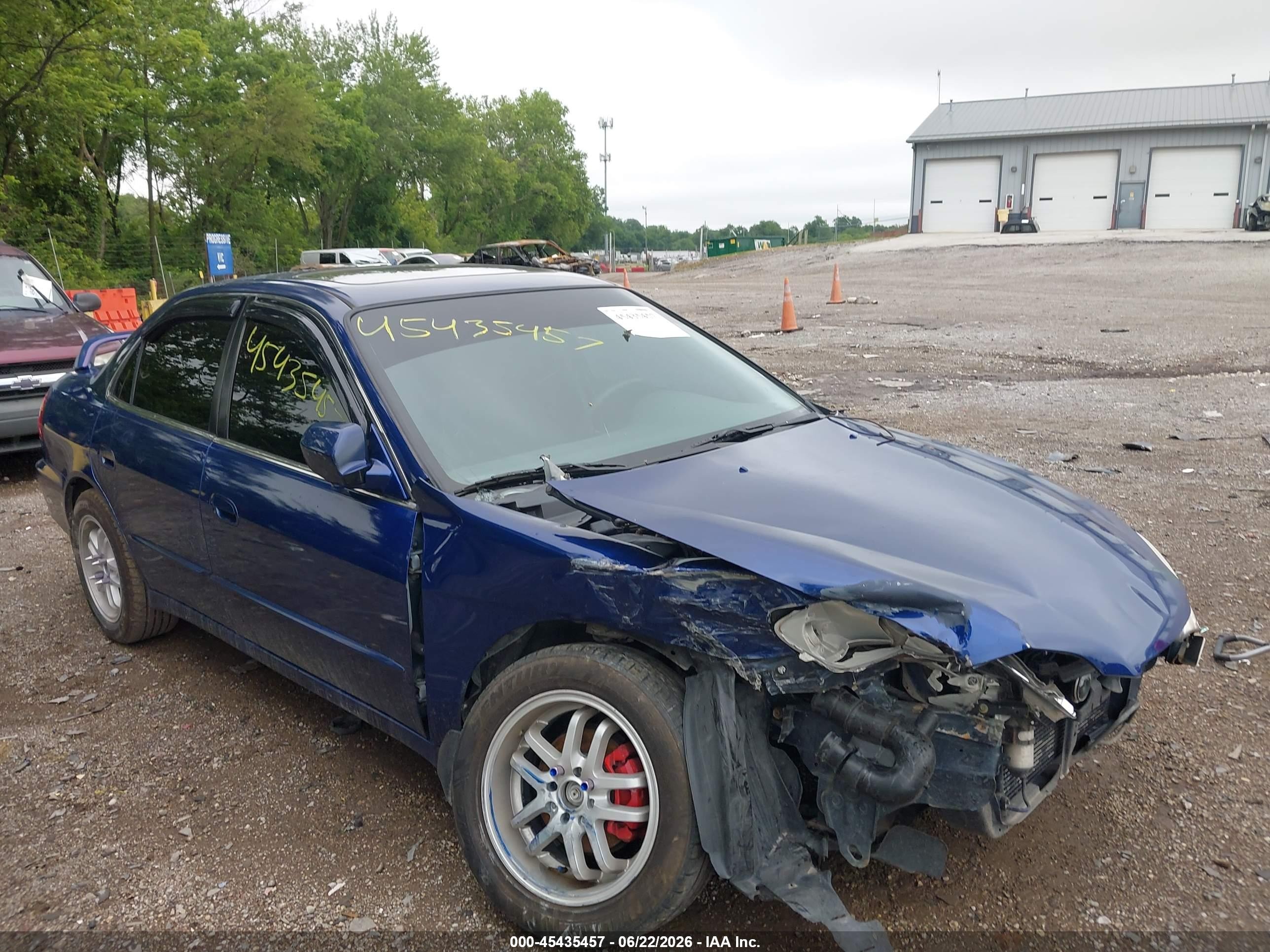 2000 Honda Accord 2.3 Ex Blue vin: 1HGCG555XYA096270