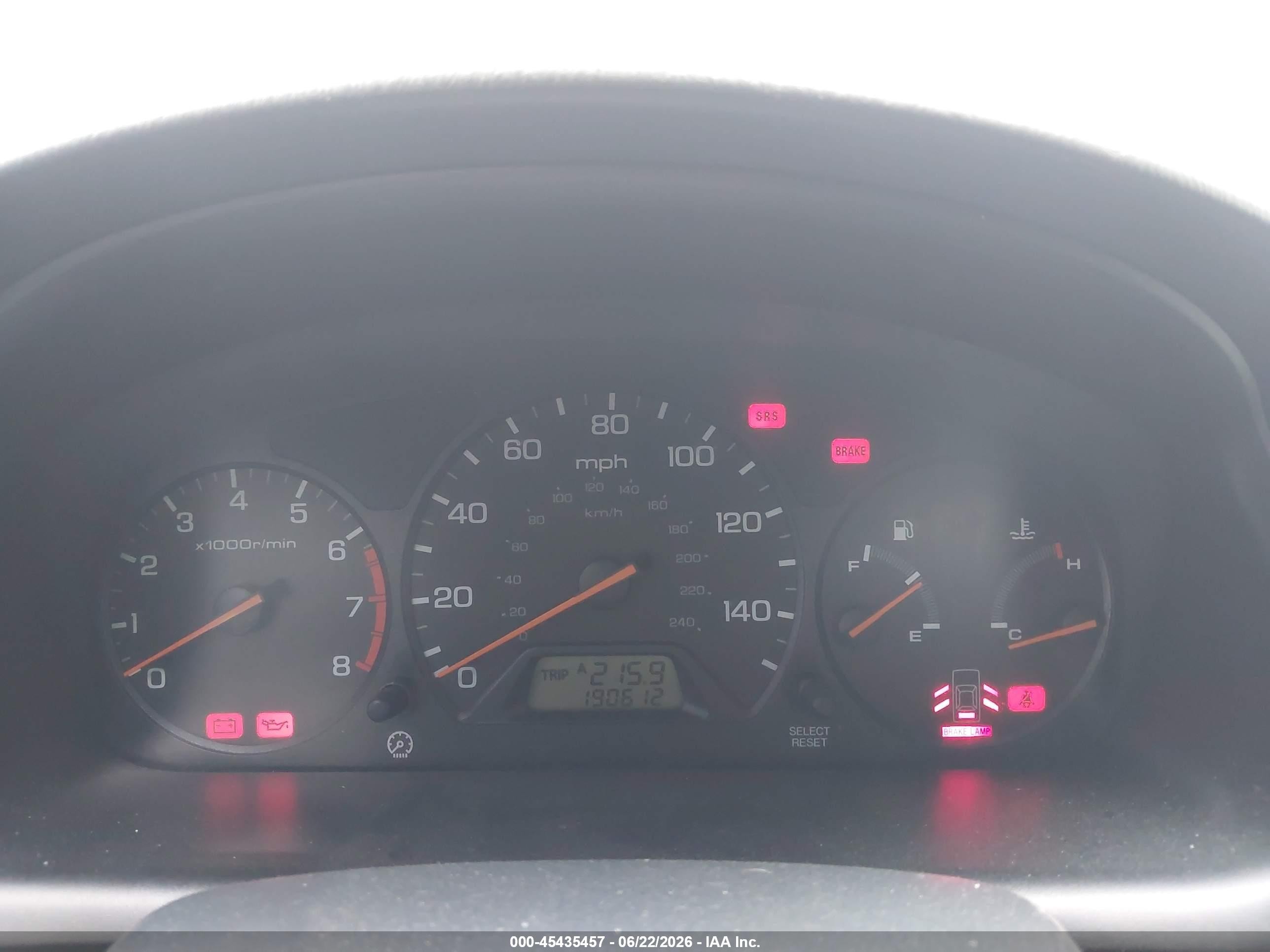 2000 Honda Accord 2.3 Ex Blue vin: 1HGCG555XYA096270