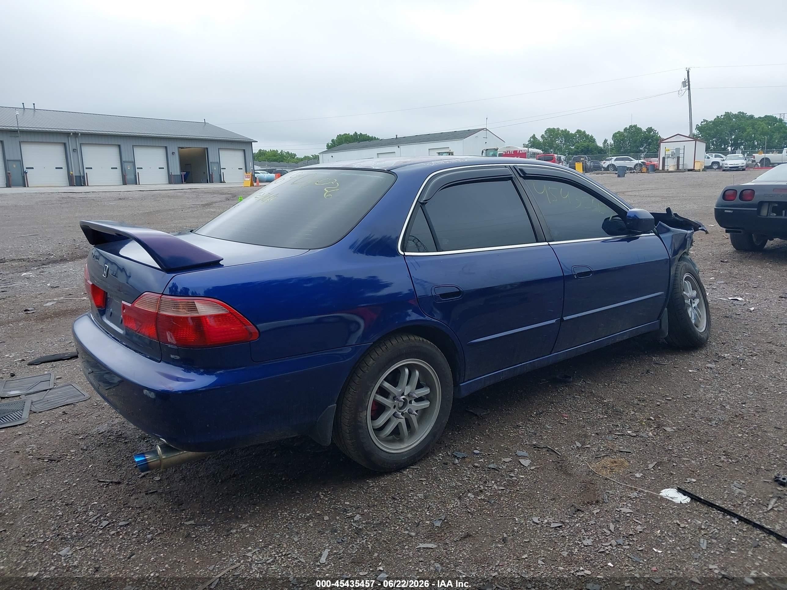 2000 Honda Accord 2.3 Ex Blue vin: 1HGCG555XYA096270