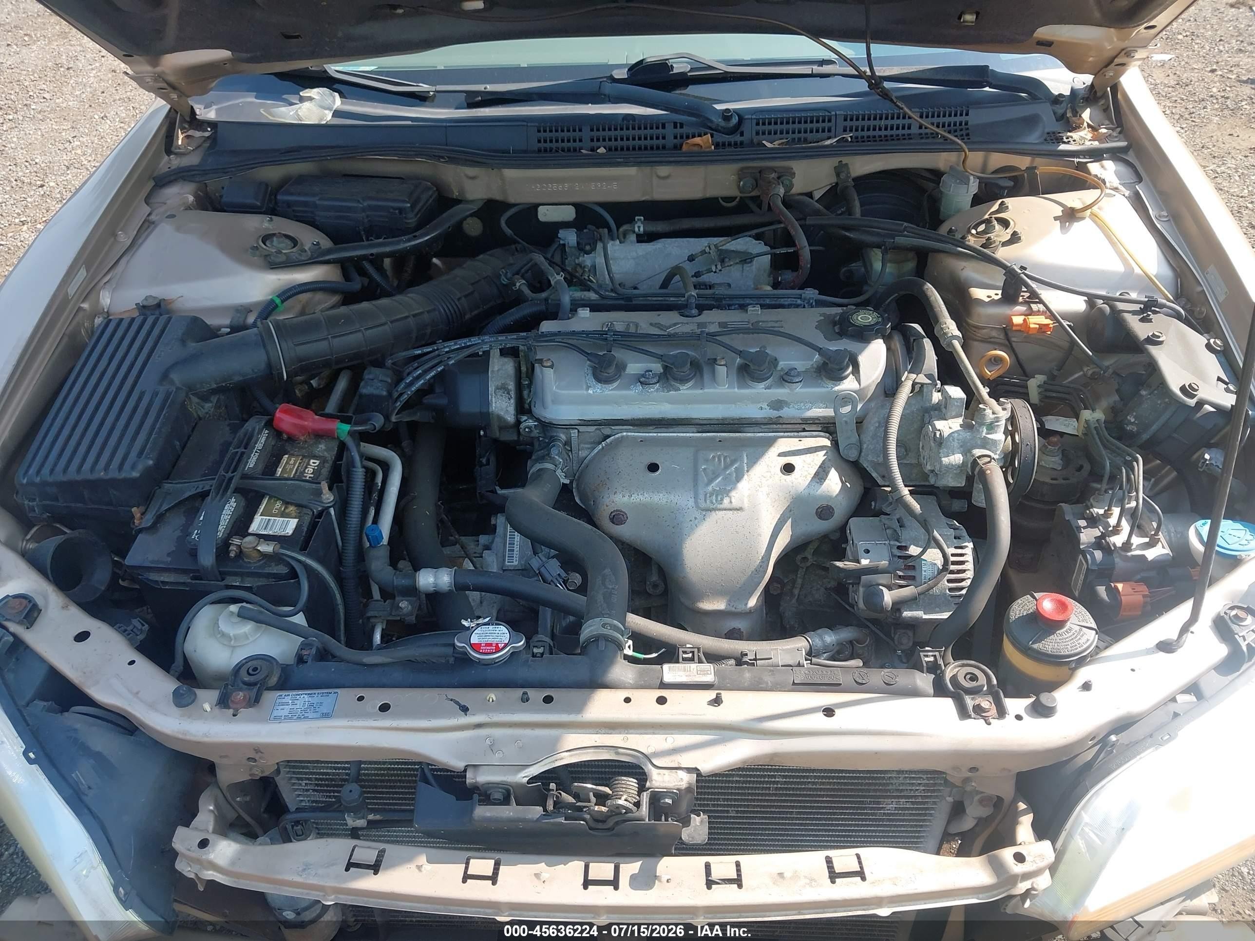 2002 Honda Accord 2.3 Ex Gold vin: 1HGCG55612A153245