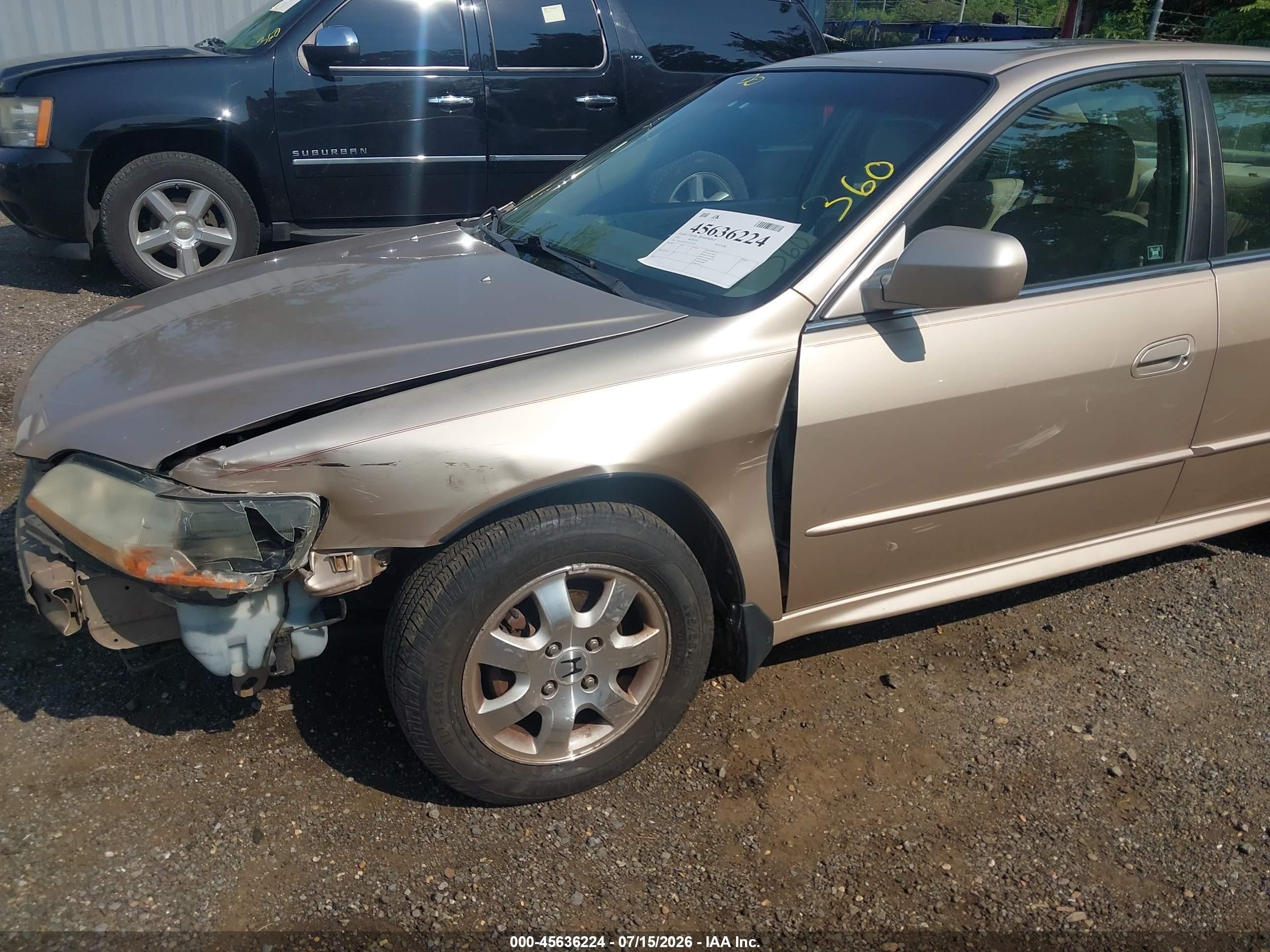 2002 Honda Accord 2.3 Ex Gold vin: 1HGCG55612A153245