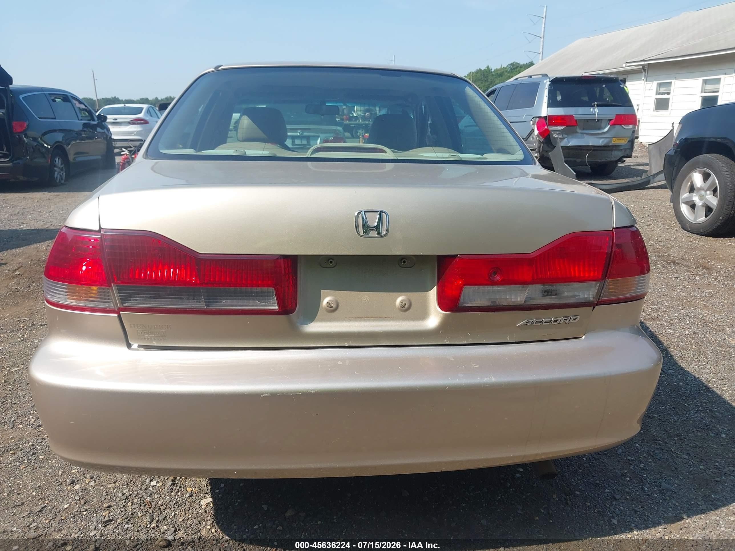 2002 Honda Accord 2.3 Ex Gold vin: 1HGCG55612A153245