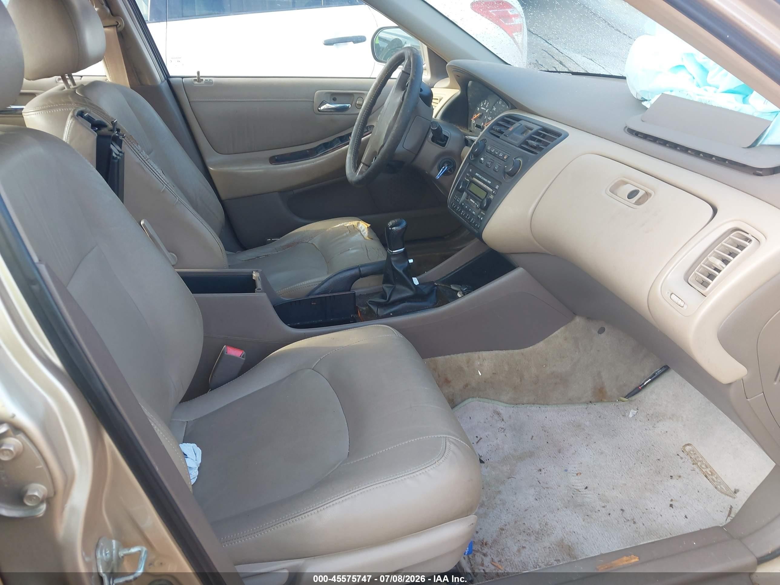2002 Honda Accord 2.3 Ex Tan vin: 1HGCG55662A100640