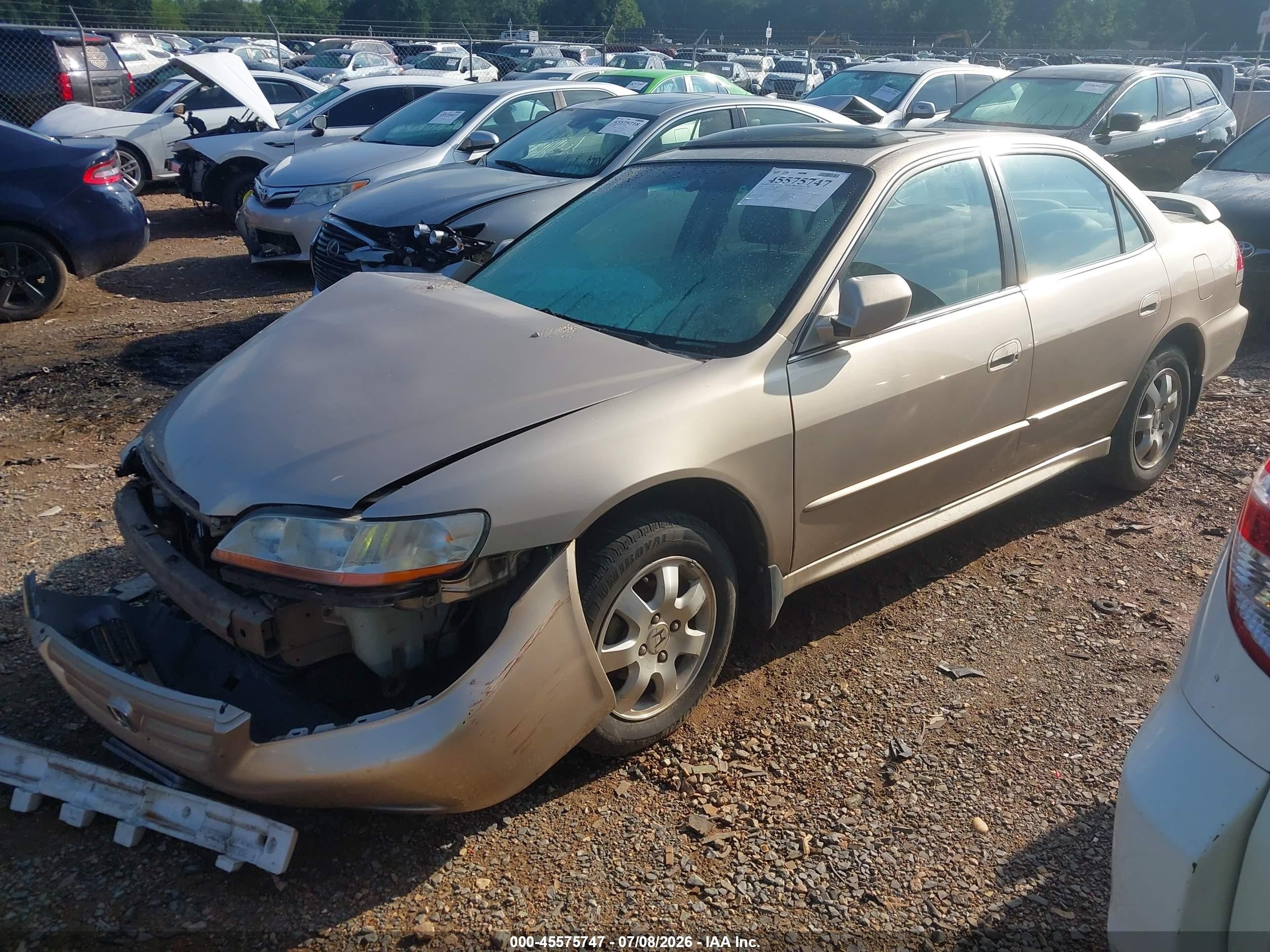 2002 Honda Accord 2.3 Ex Tan vin: 1HGCG55662A100640