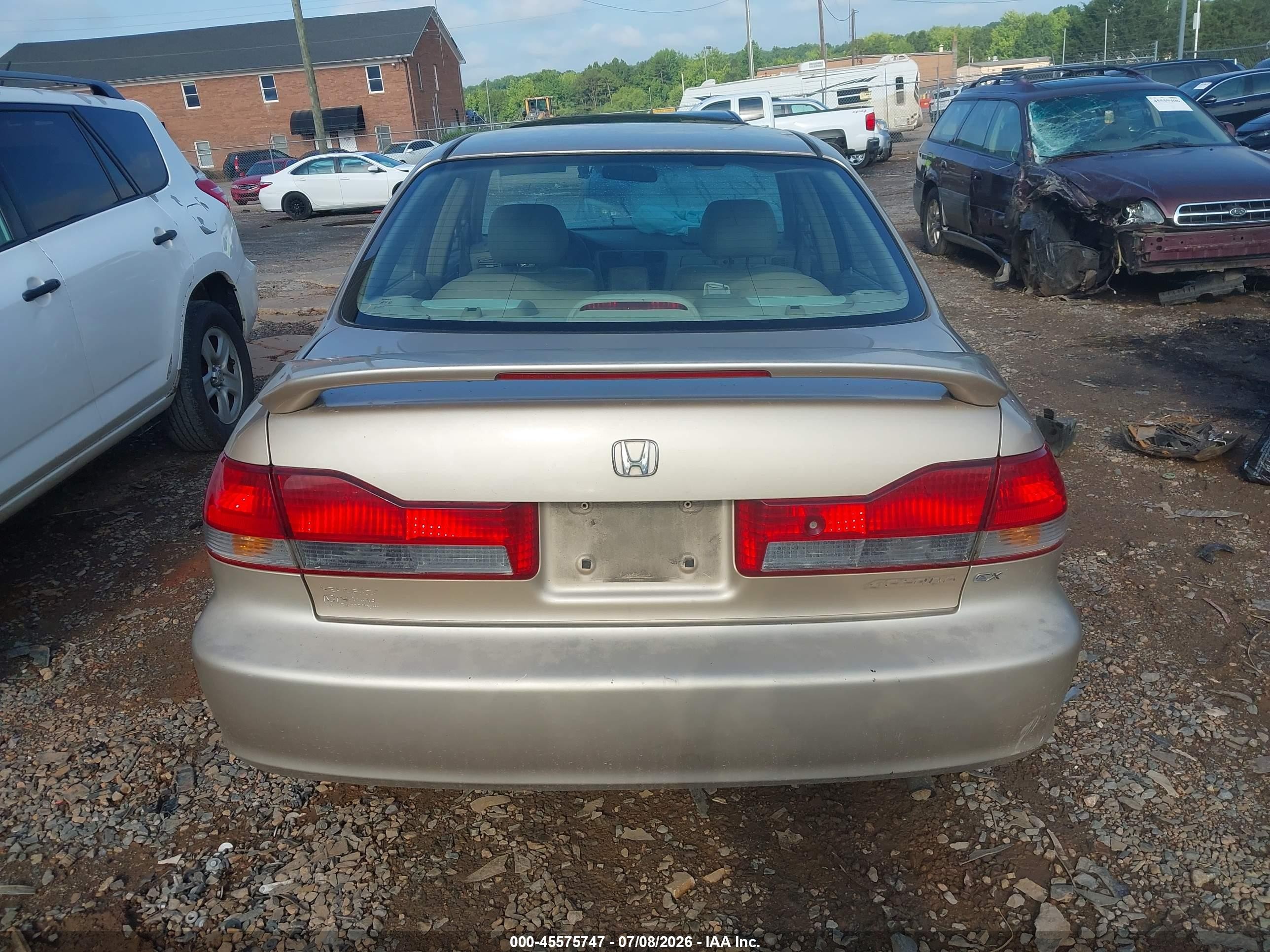 2002 Honda Accord 2.3 Ex Tan vin: 1HGCG55662A100640