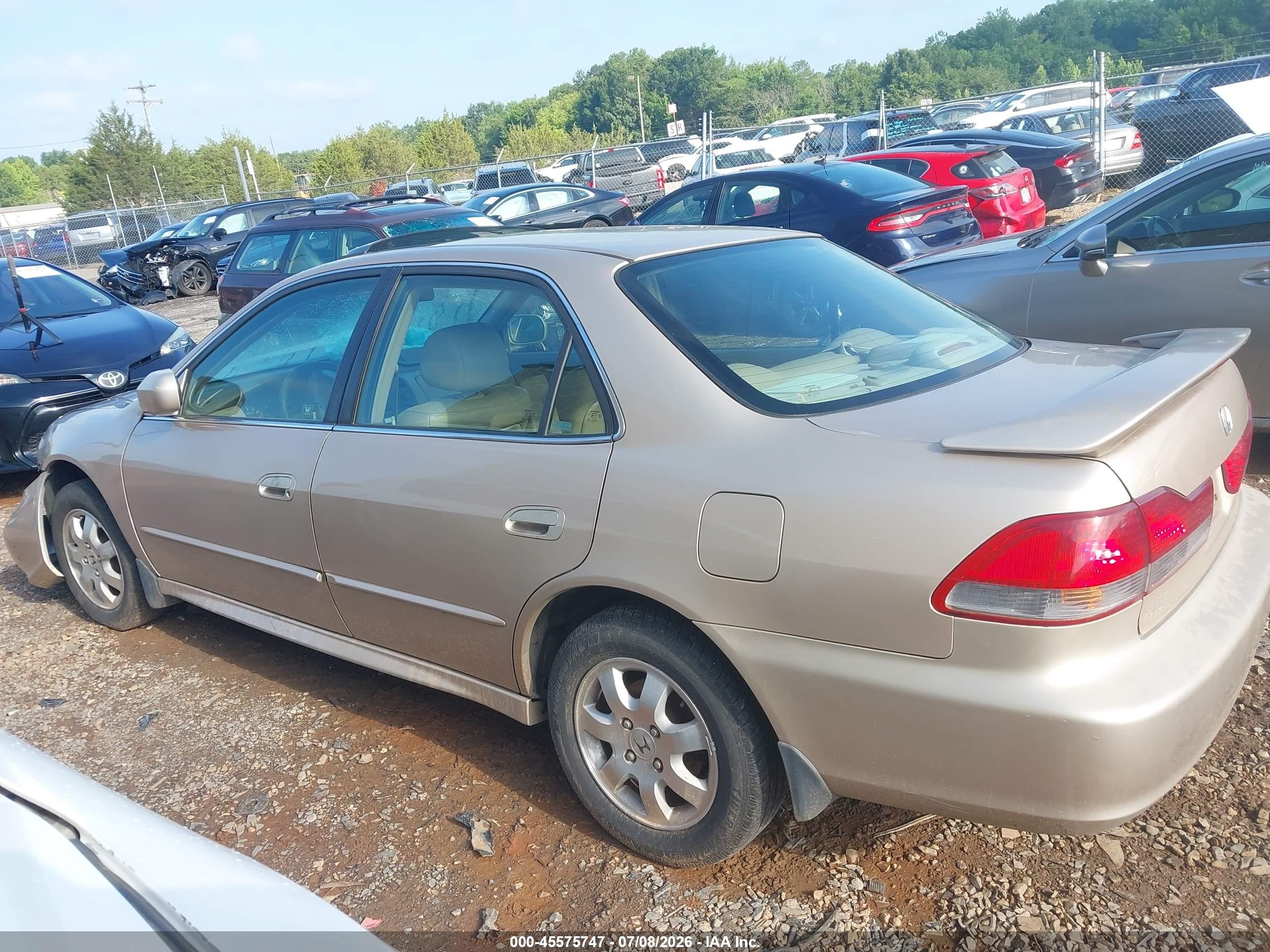 2002 Honda Accord 2.3 Ex Tan vin: 1HGCG55662A100640