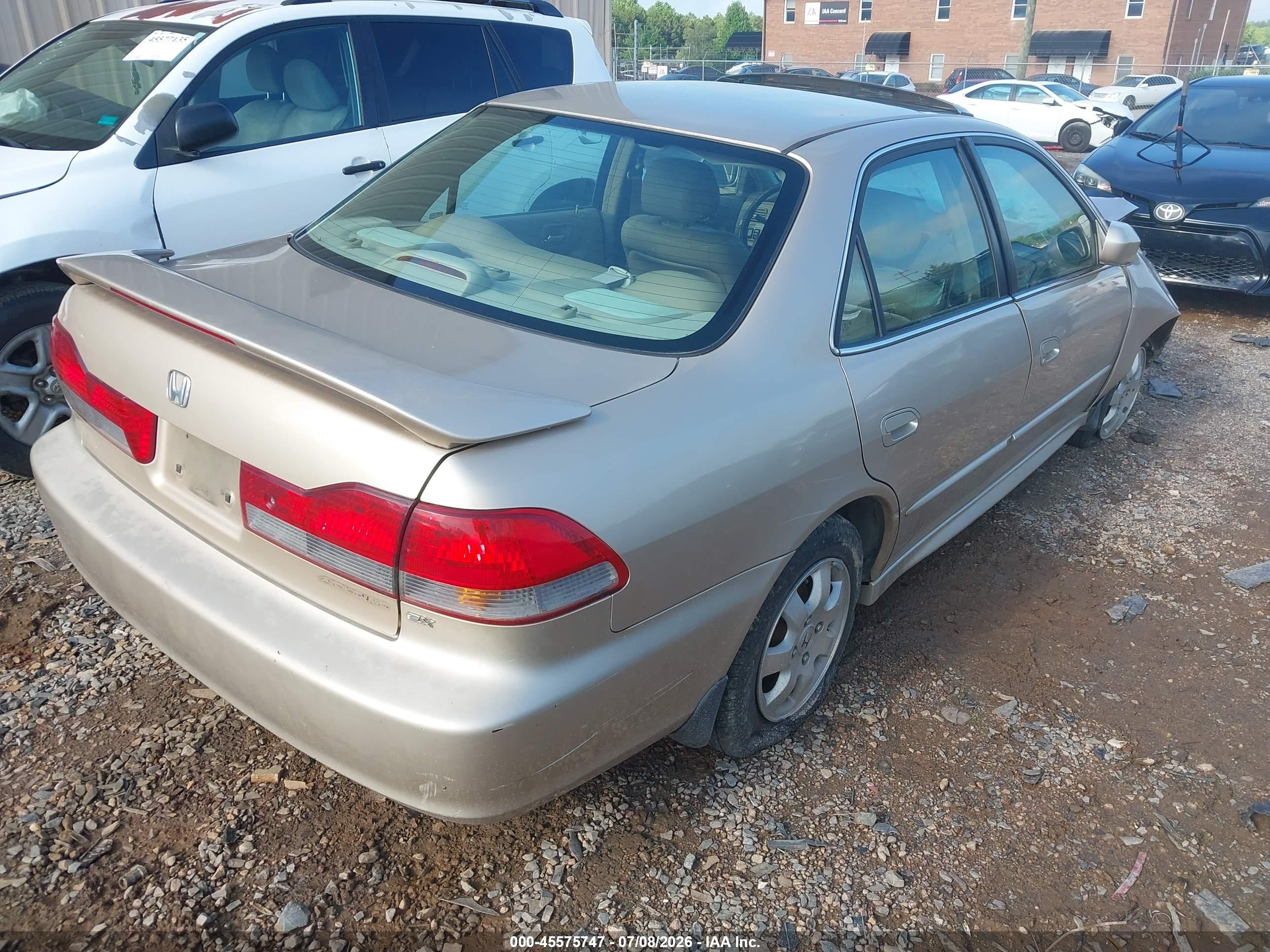2002 Honda Accord 2.3 Ex Tan vin: 1HGCG55662A100640