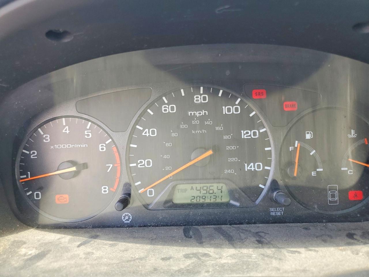 2001 Honda Accord Ex Blue vin: 1HGCG556X1A097014