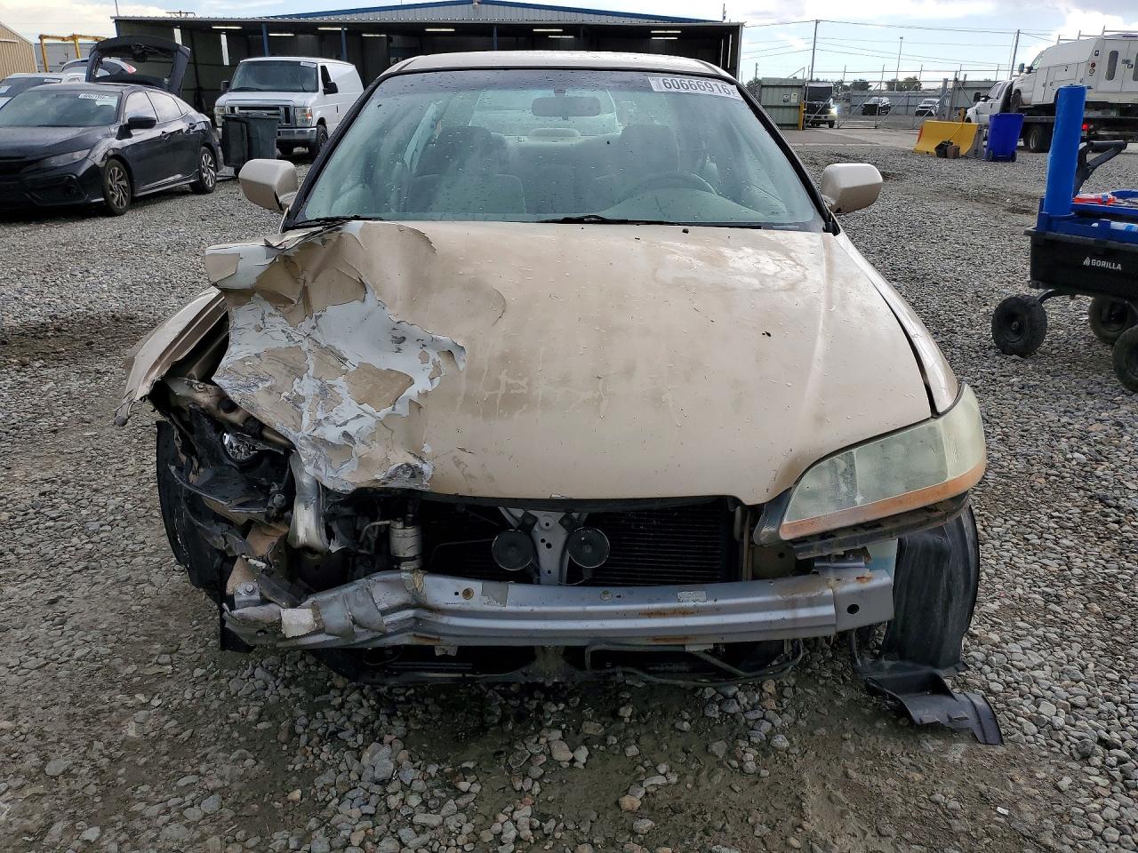2002 Honda Accord Lx Tan vin: 1HGCG56402A040142