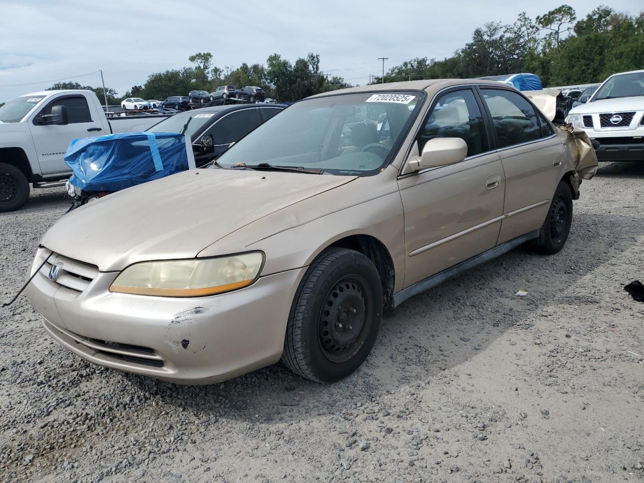 2002 Honda Accord Lx Tan vin: 1HGCG56412A110750