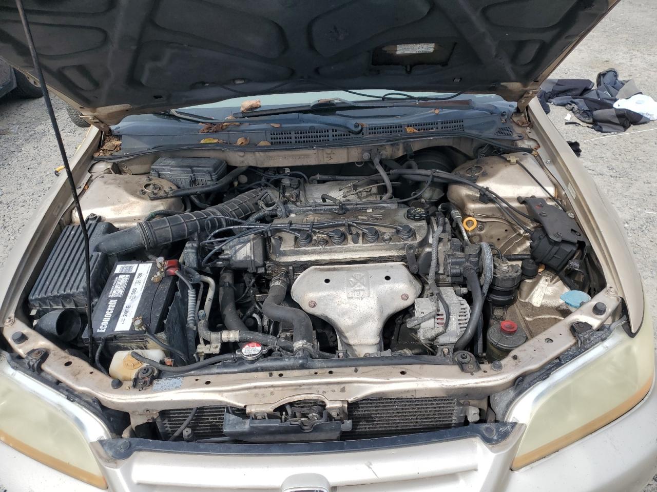 2002 Honda Accord Lx Tan vin: 1HGCG56412A110750