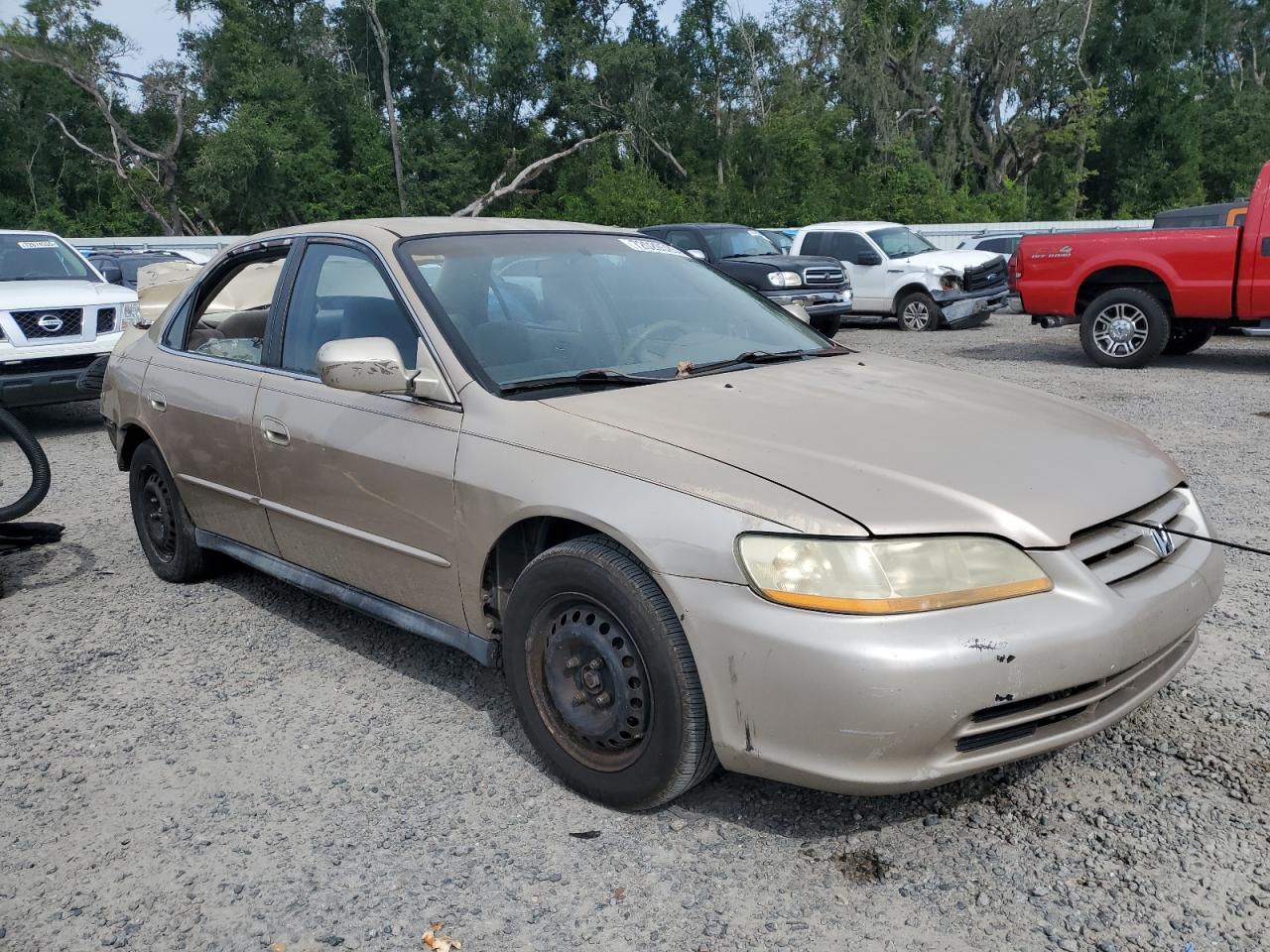 2002 Honda Accord Lx Tan vin: 1HGCG56412A110750