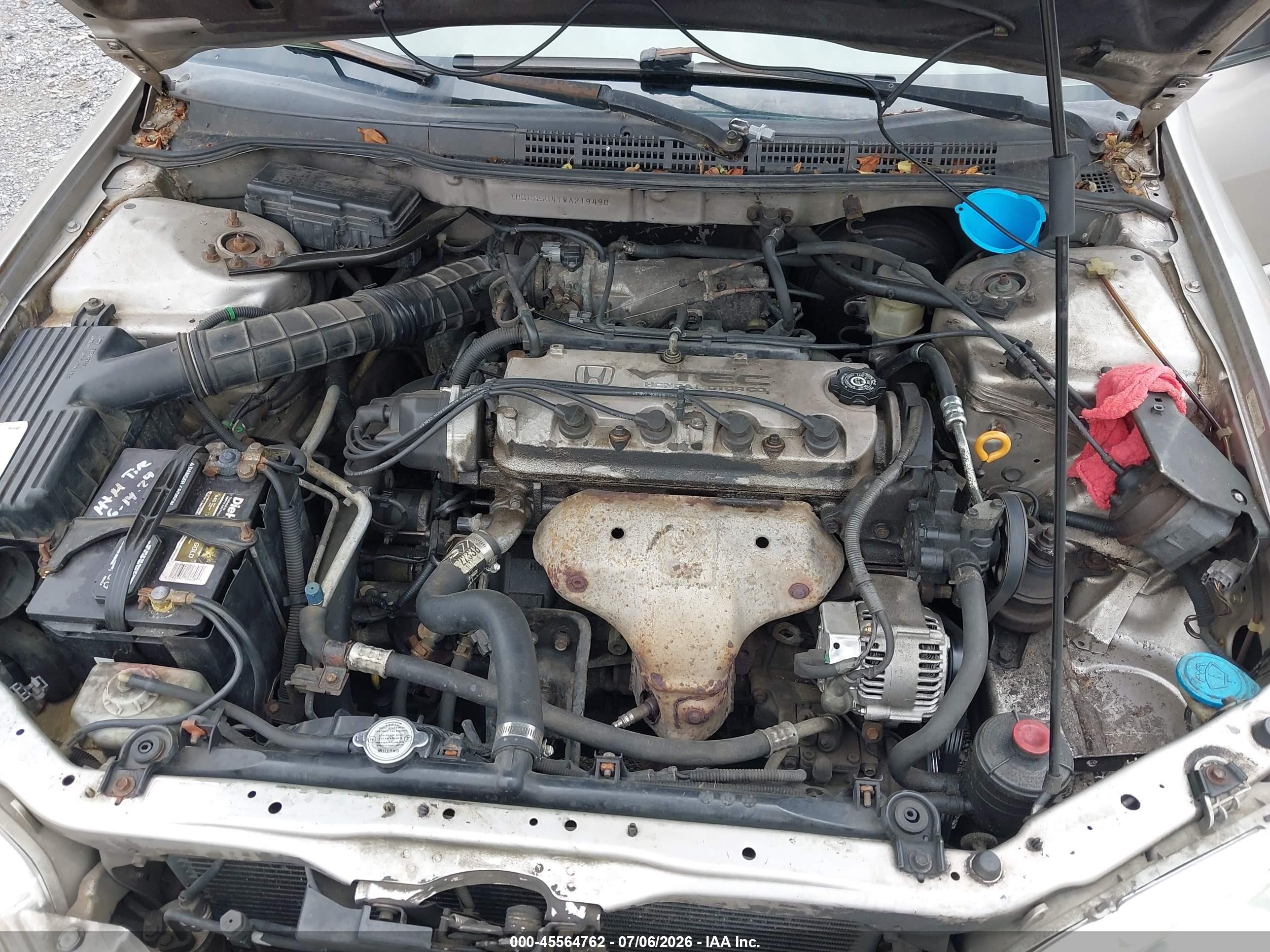 1998 Honda Accord Lx Silver vin: 1HGCG5641WA219490