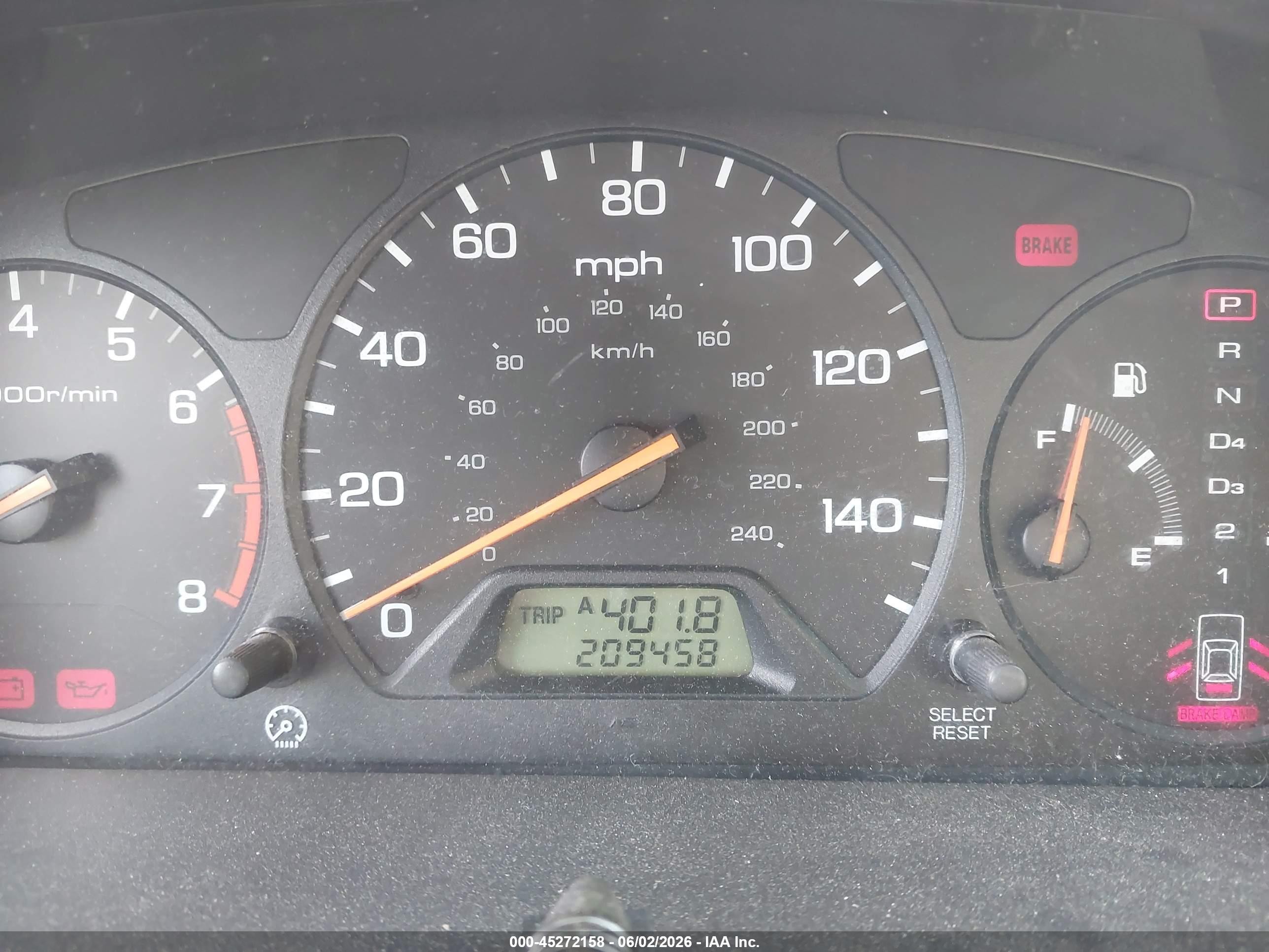 1998 Honda Accord Lx Champagne vin: 1HGCG5641WA241330
