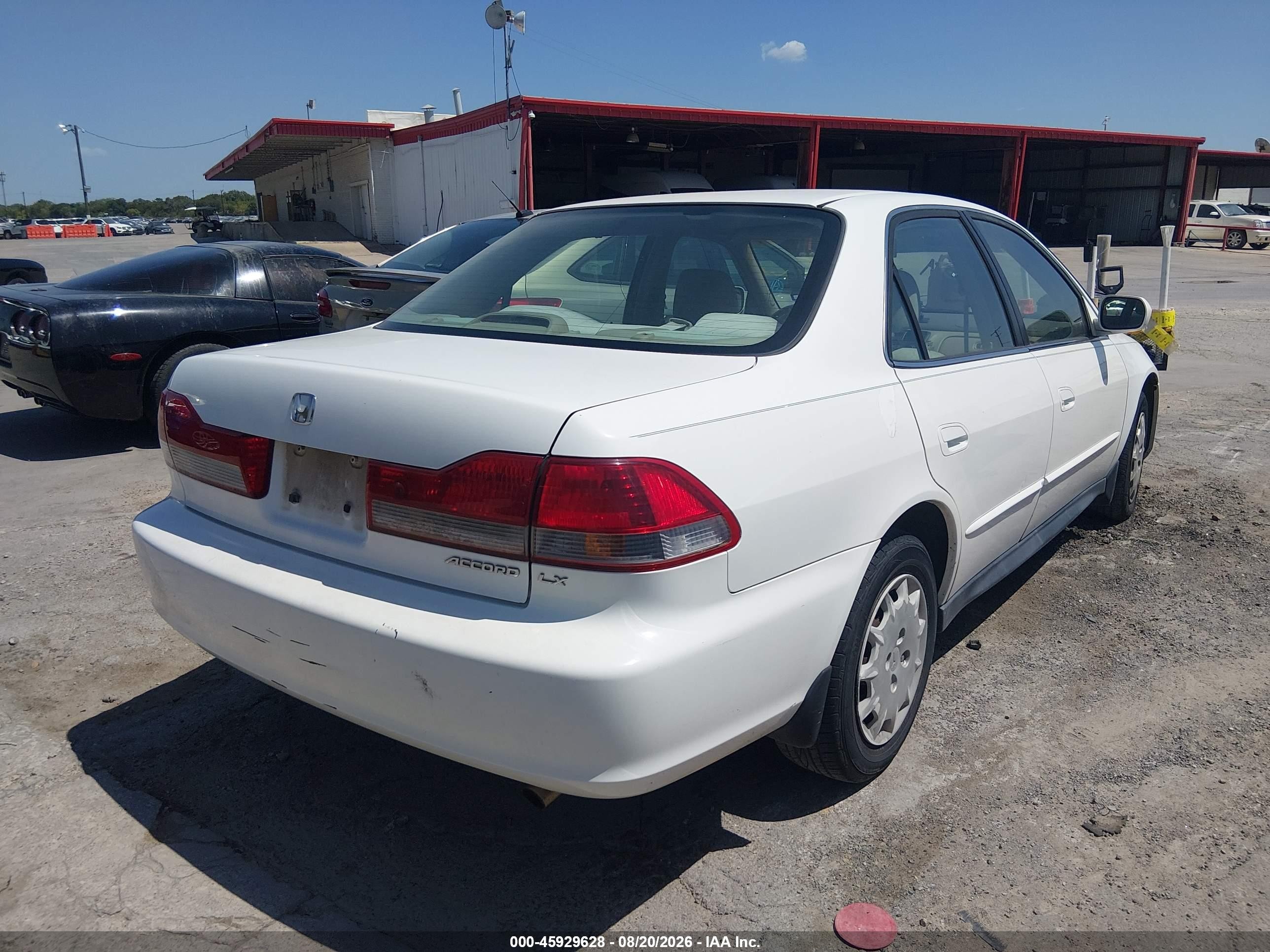 2002 Honda Accord 2.3 Lx White vin: 1HGCG56422A113169