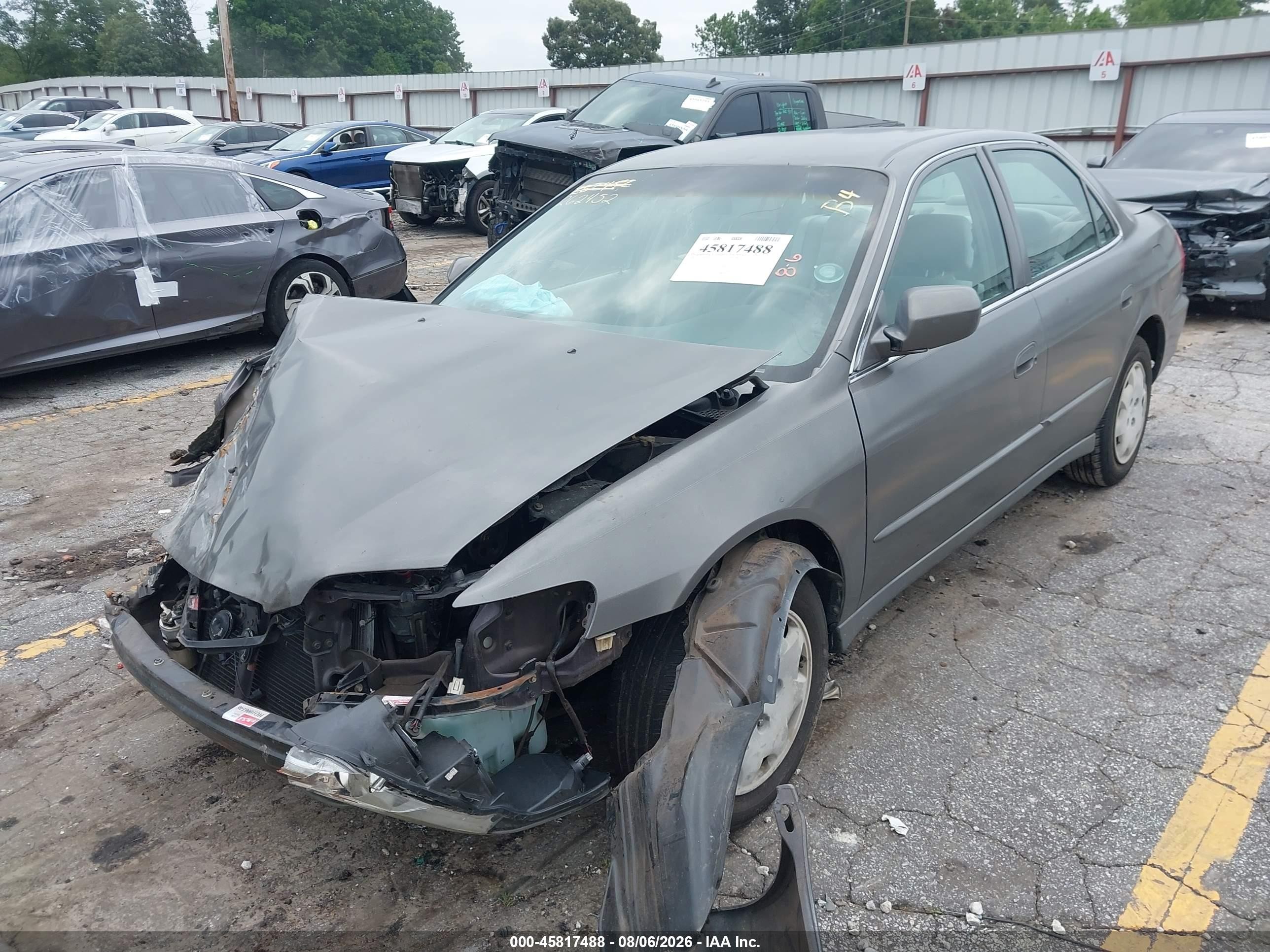 1999 Honda Accord Lx Gray vin: 1HGCG5642XA126592