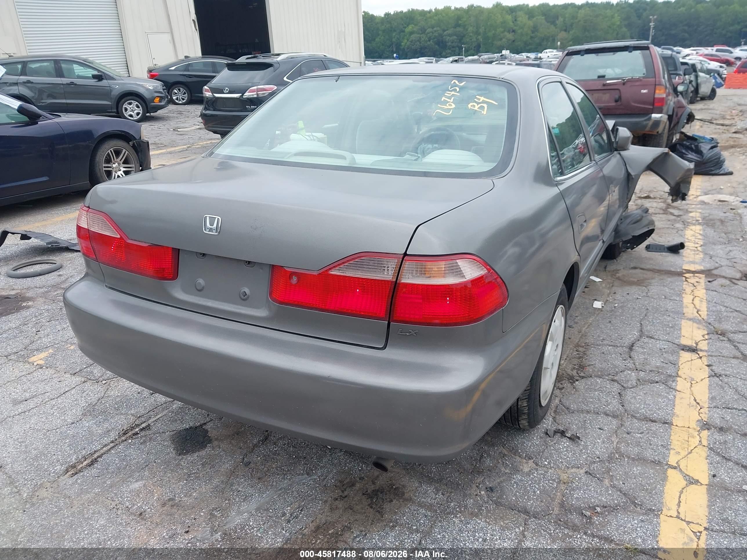 1999 Honda Accord Lx Gray vin: 1HGCG5642XA126592