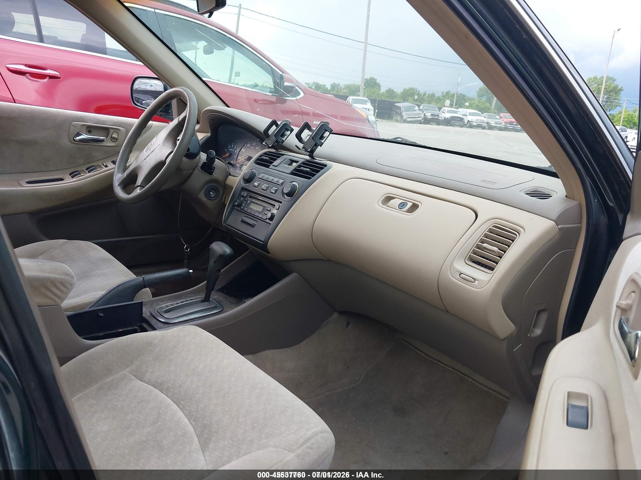 2001 Honda Accord 2.3 Lx Green vin: 1HGCG56431A033698
