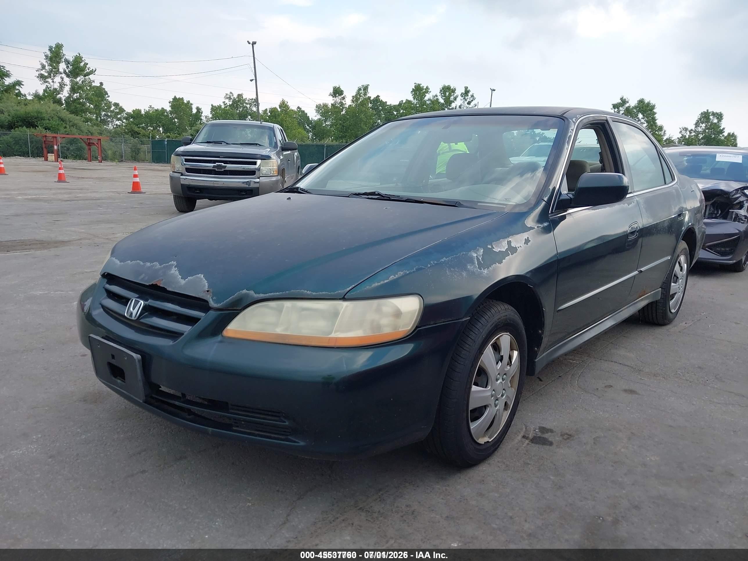 2001 Honda Accord 2.3 Lx Green vin: 1HGCG56431A033698
