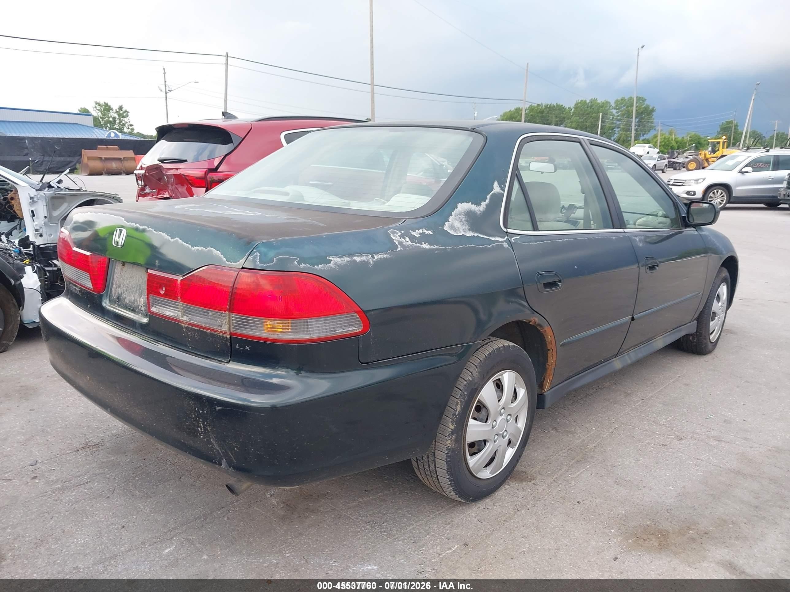 2001 Honda Accord 2.3 Lx Green vin: 1HGCG56431A033698