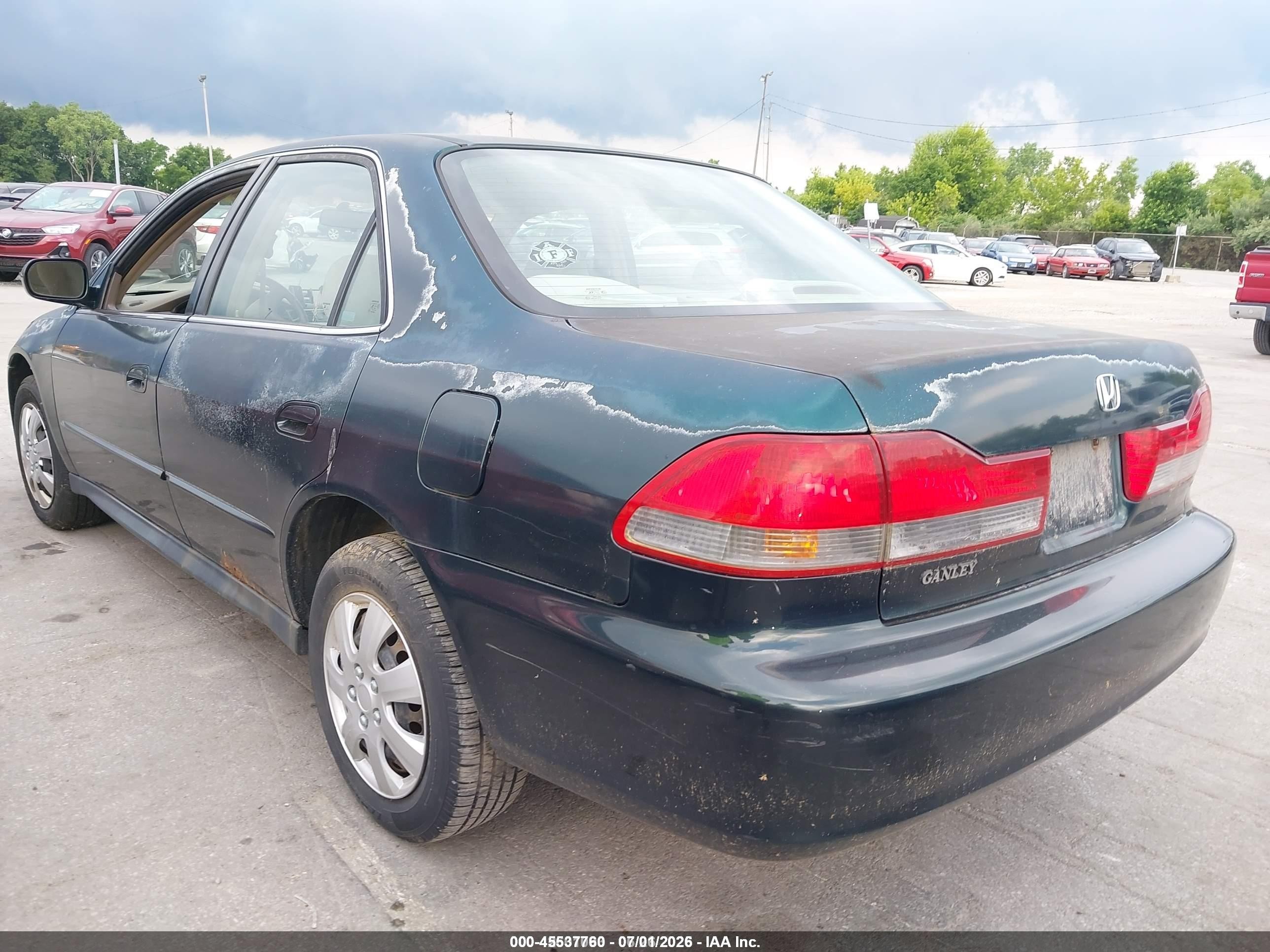 2001 Honda Accord 2.3 Lx Green vin: 1HGCG56431A033698