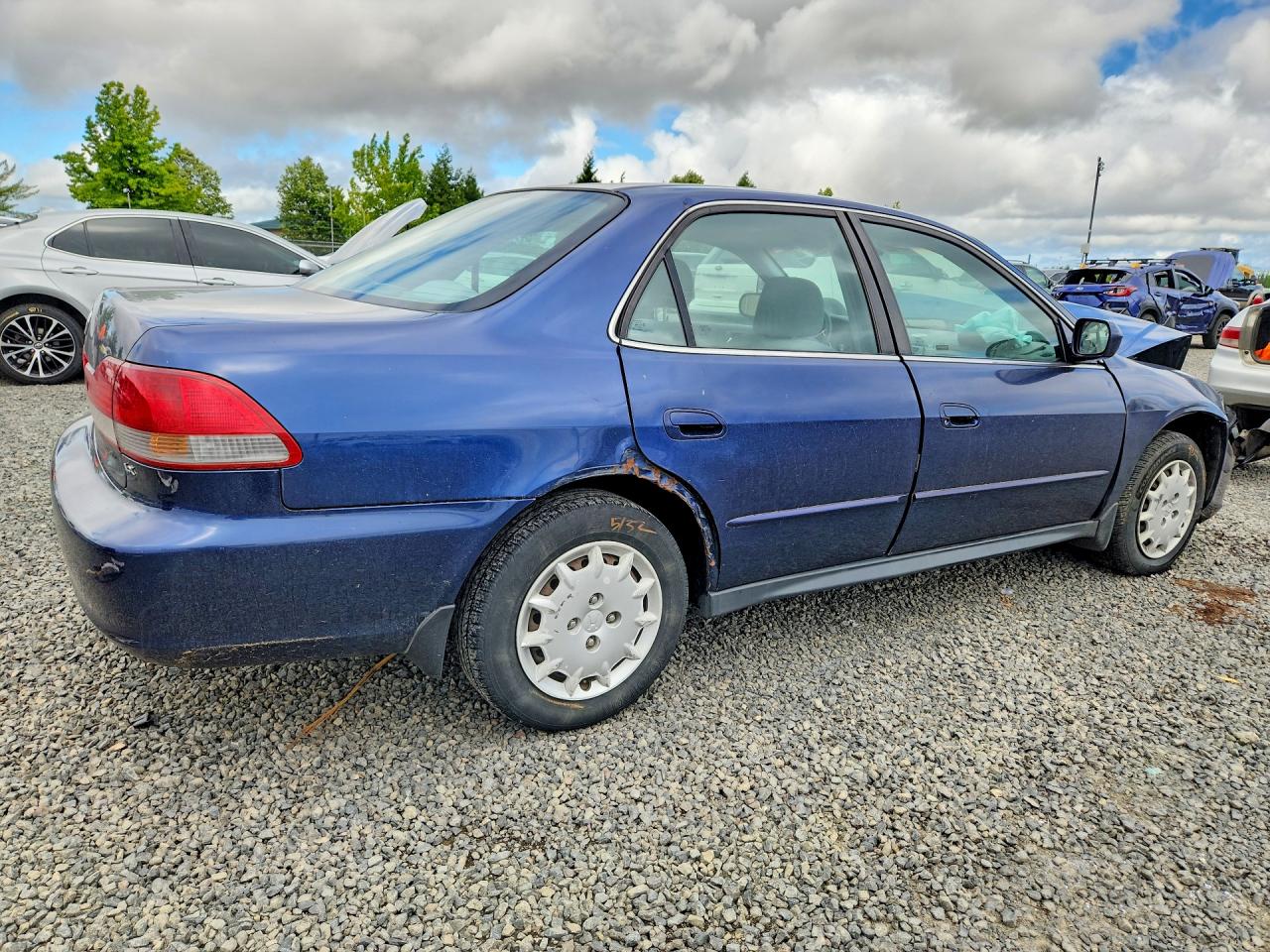 2002 Honda Accord Lx Blue vin: 1HGCG56432A174076