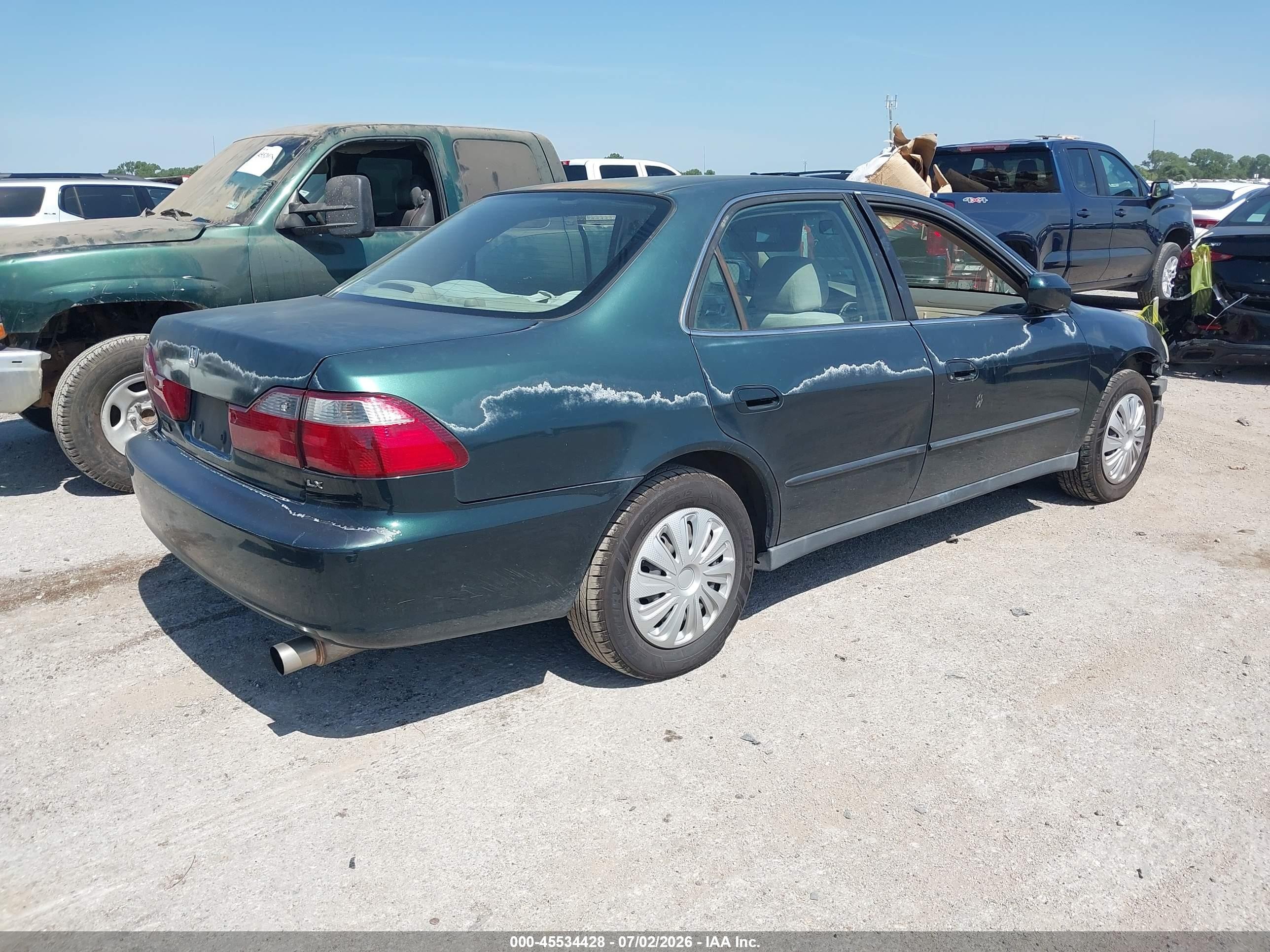 2000 Honda Accord 2.3 Lx Зеленый vin: 1HGCG5643YA032884