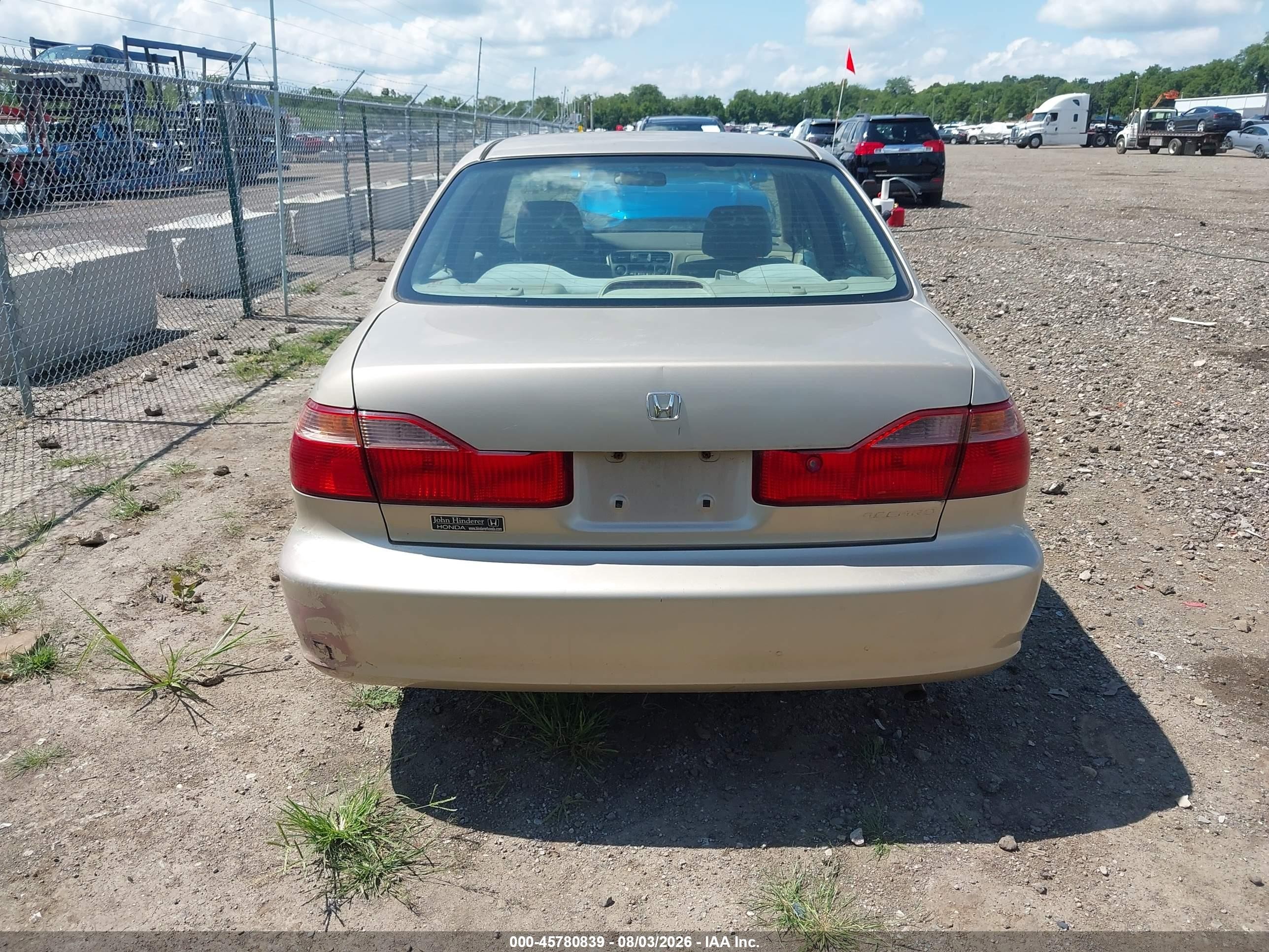 2000 Honda Accord 2.3 Lx Gold vin: 1HGCG5643YA153091