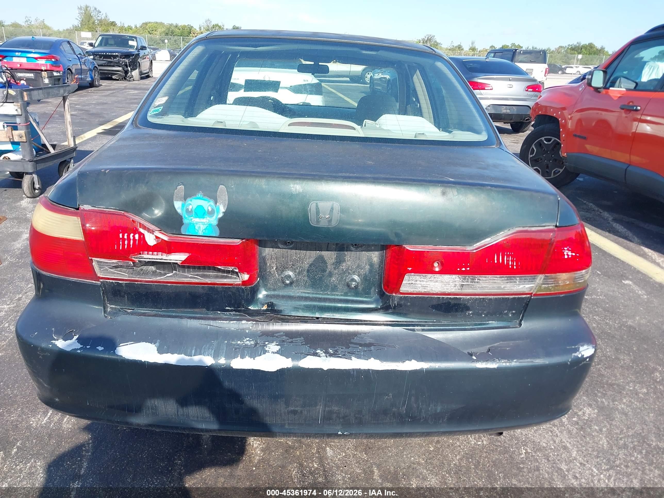 2001 Honda Accord 2.3 Lx Green vin: 1HGCG56441A003853