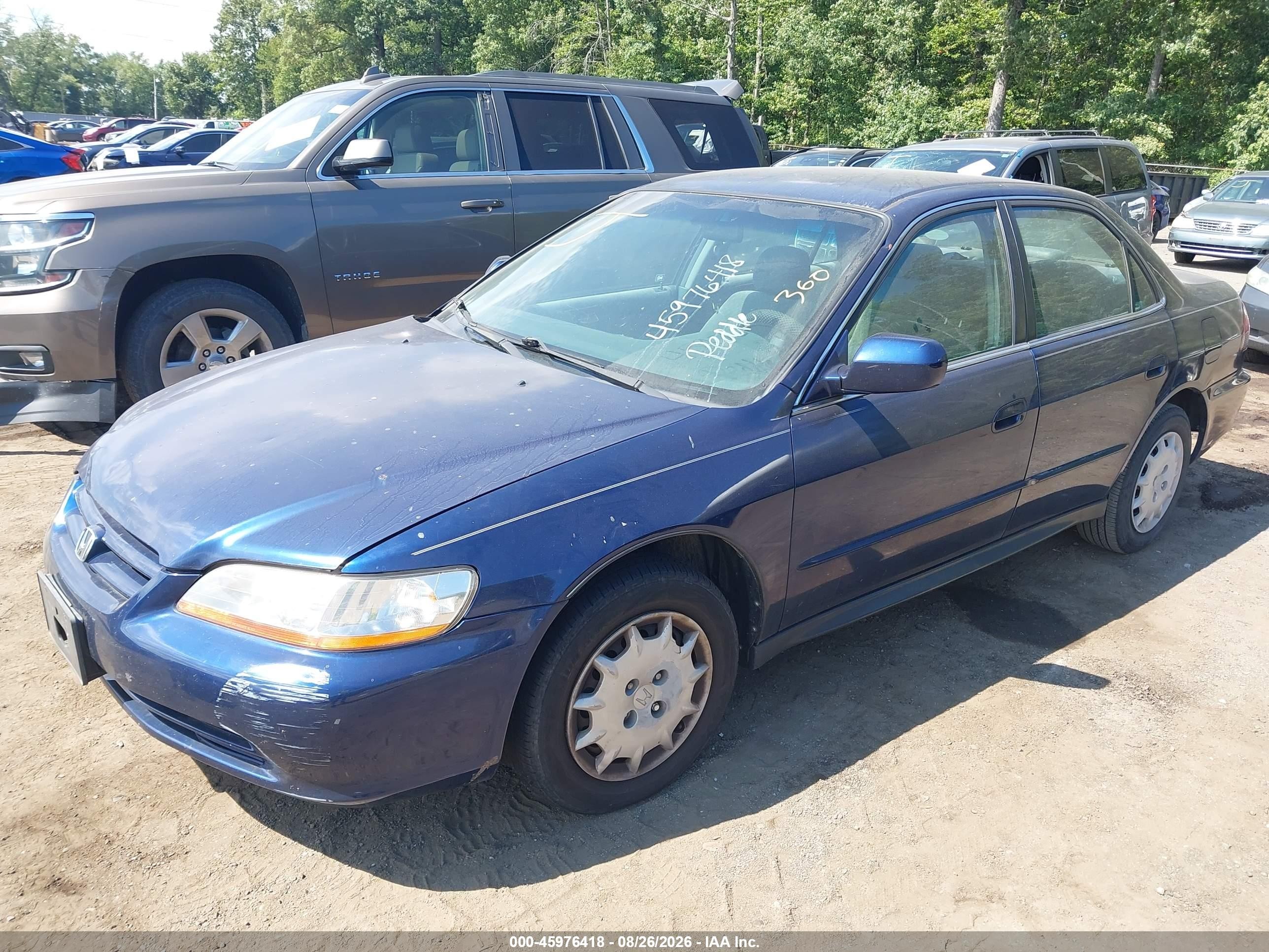 2001 Honda Accord 2.3 Lx Blue vin: 1HGCG56441A028428