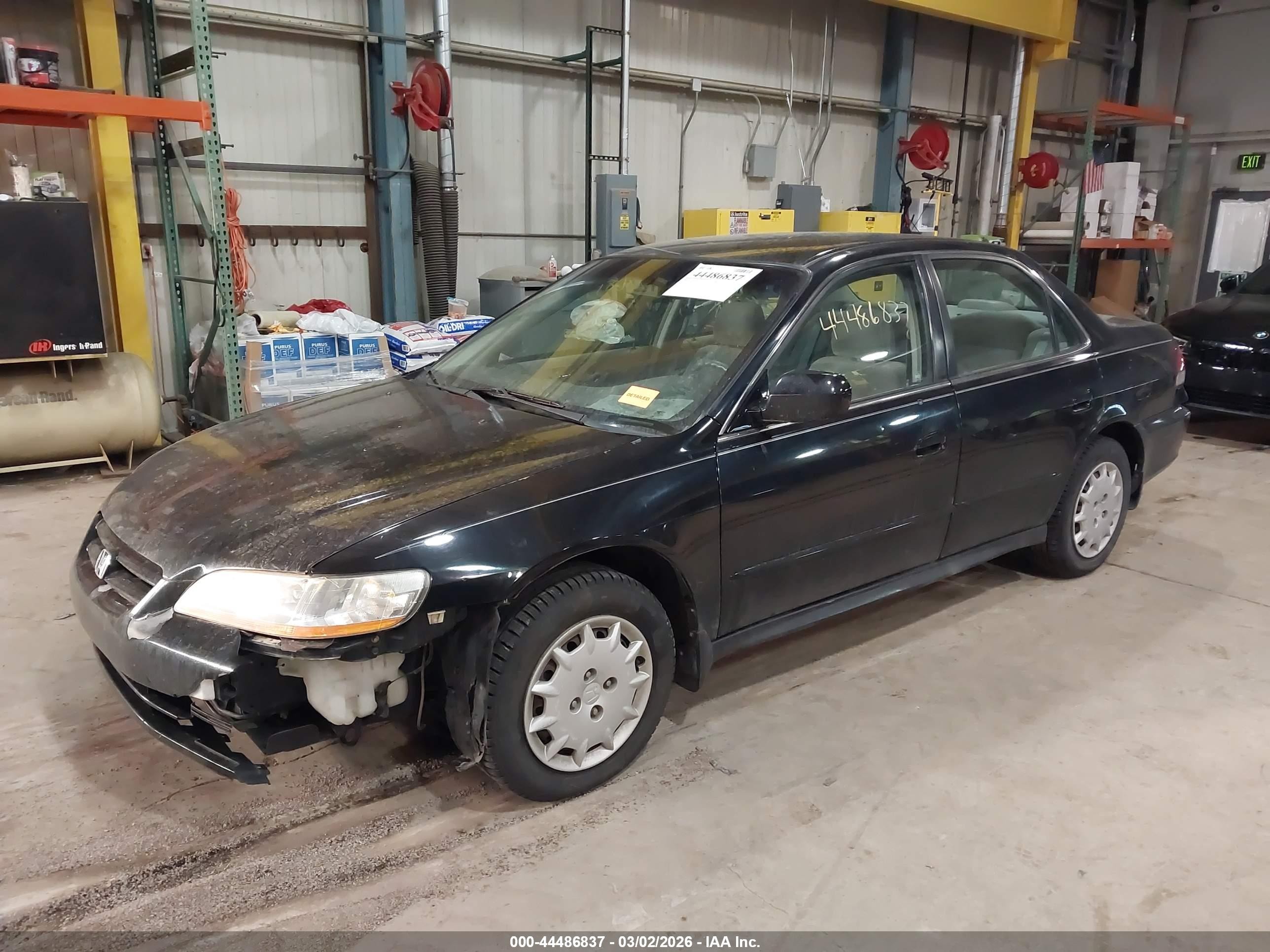 2002 Honda Accord 2.3 Lx Black vin: 1HGCG56452A003152