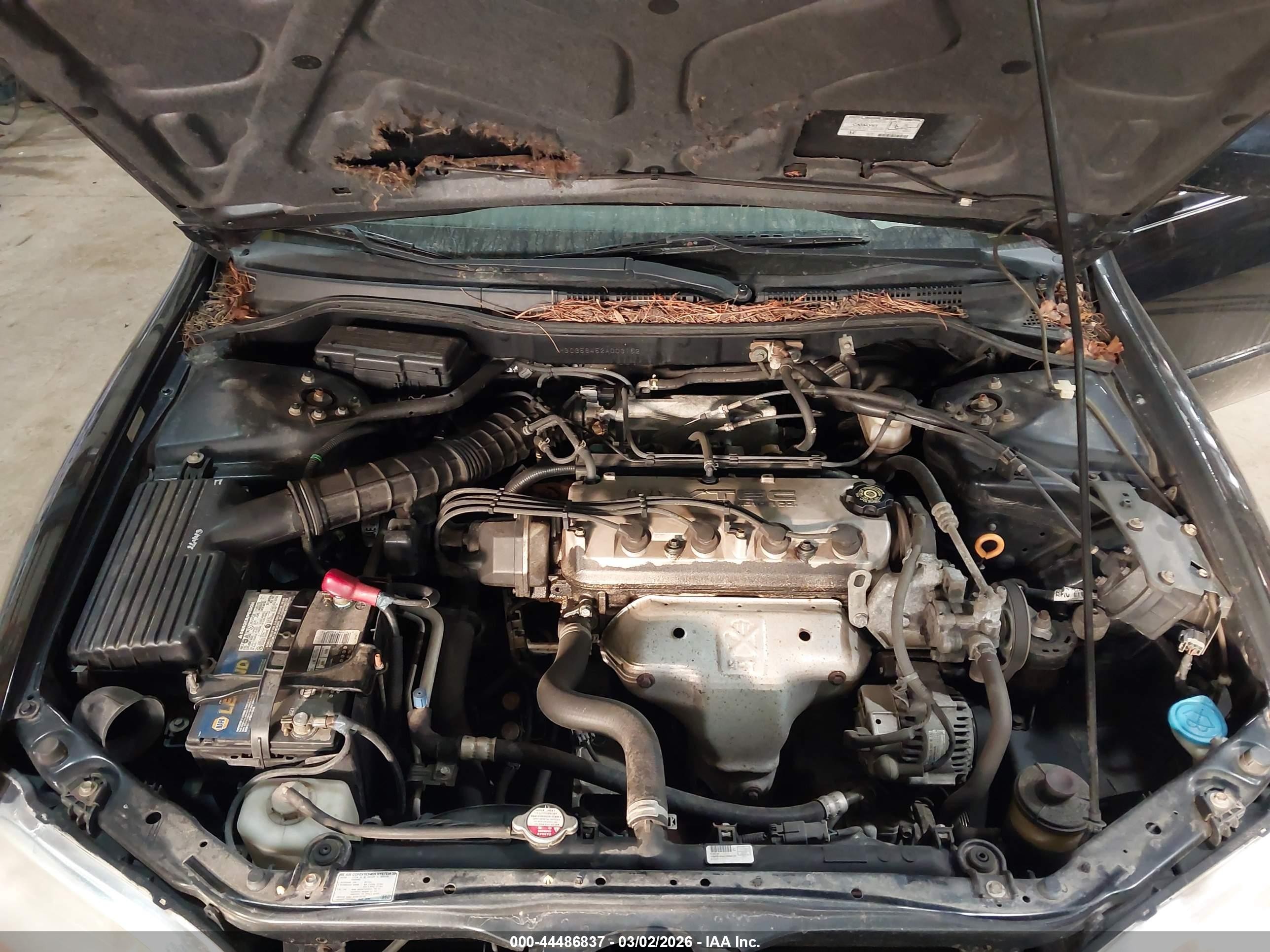 2002 Honda Accord 2.3 Lx Black vin: 1HGCG56452A003152